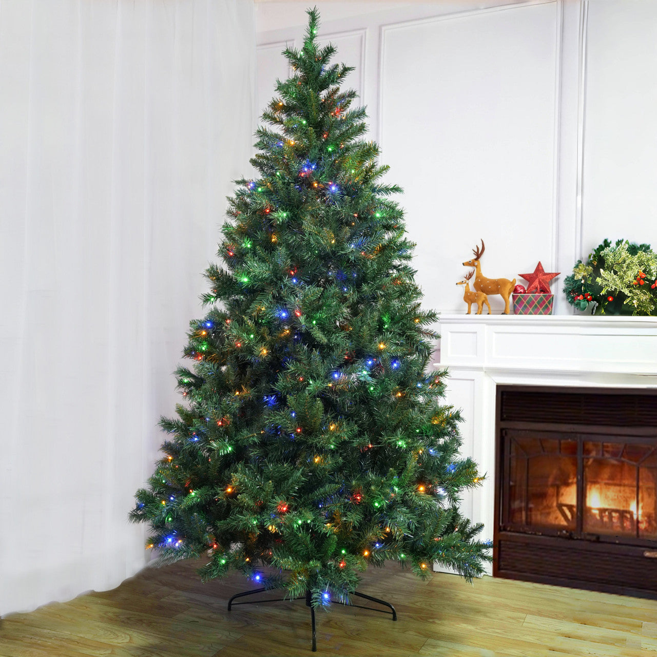 The latest model featuring lights of 5/6/7ft in different heights for Christmas tree atmosphere decoration