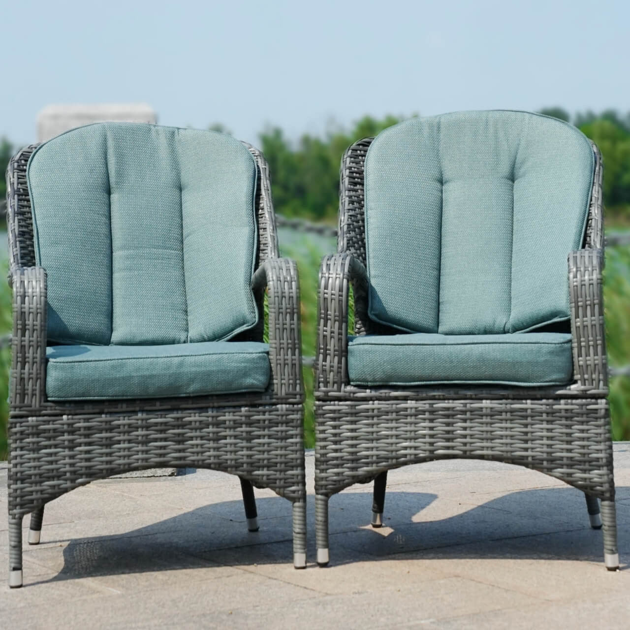 Celadon Cushion Covers for a Set of Patio Chair (PAC-009-Cover)