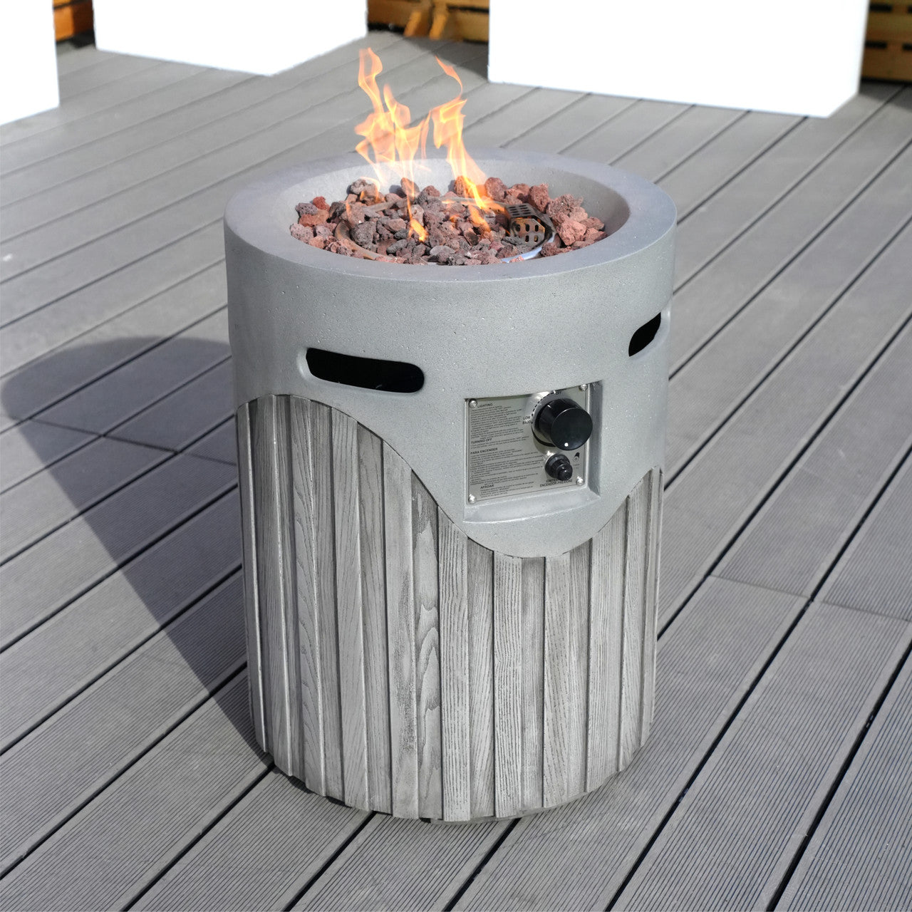 Vertical Wood Grain Effect Heater PAG-2353