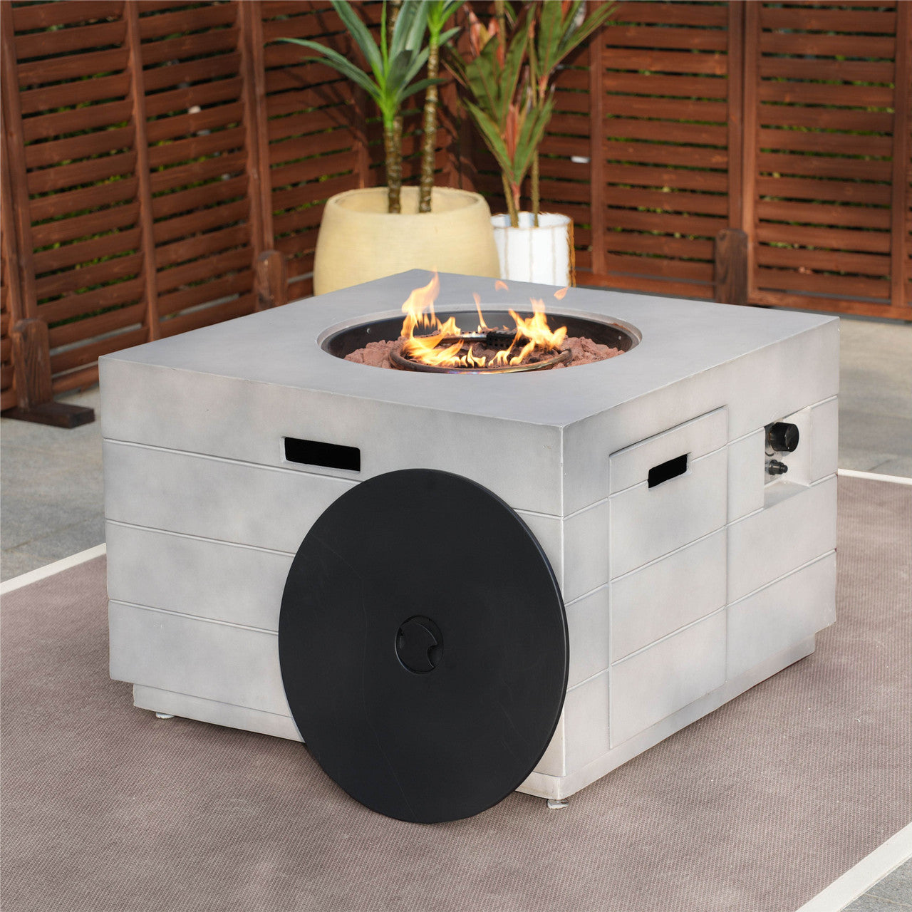 Venetian Square Fire Pit Table for Outdoor Use (PAG-2140)