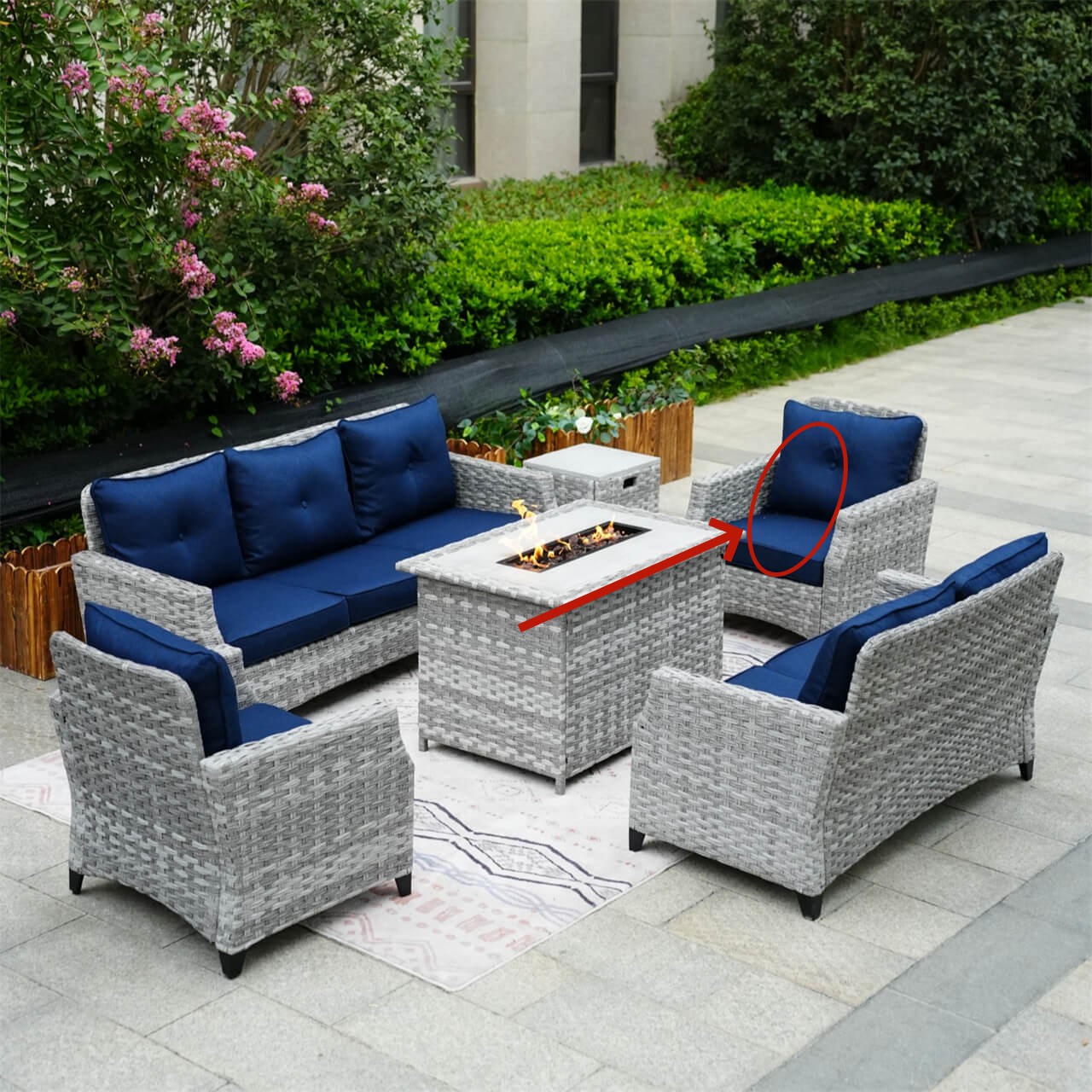Single Sofa Cushion Covers of Patio Sofa for PAF-1801/2