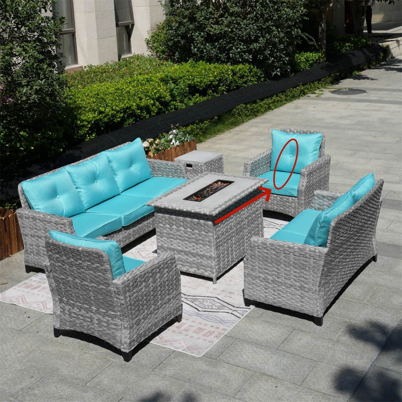 Single Sofa Cushion Covers of Patio Sofa for PAF-1801/2