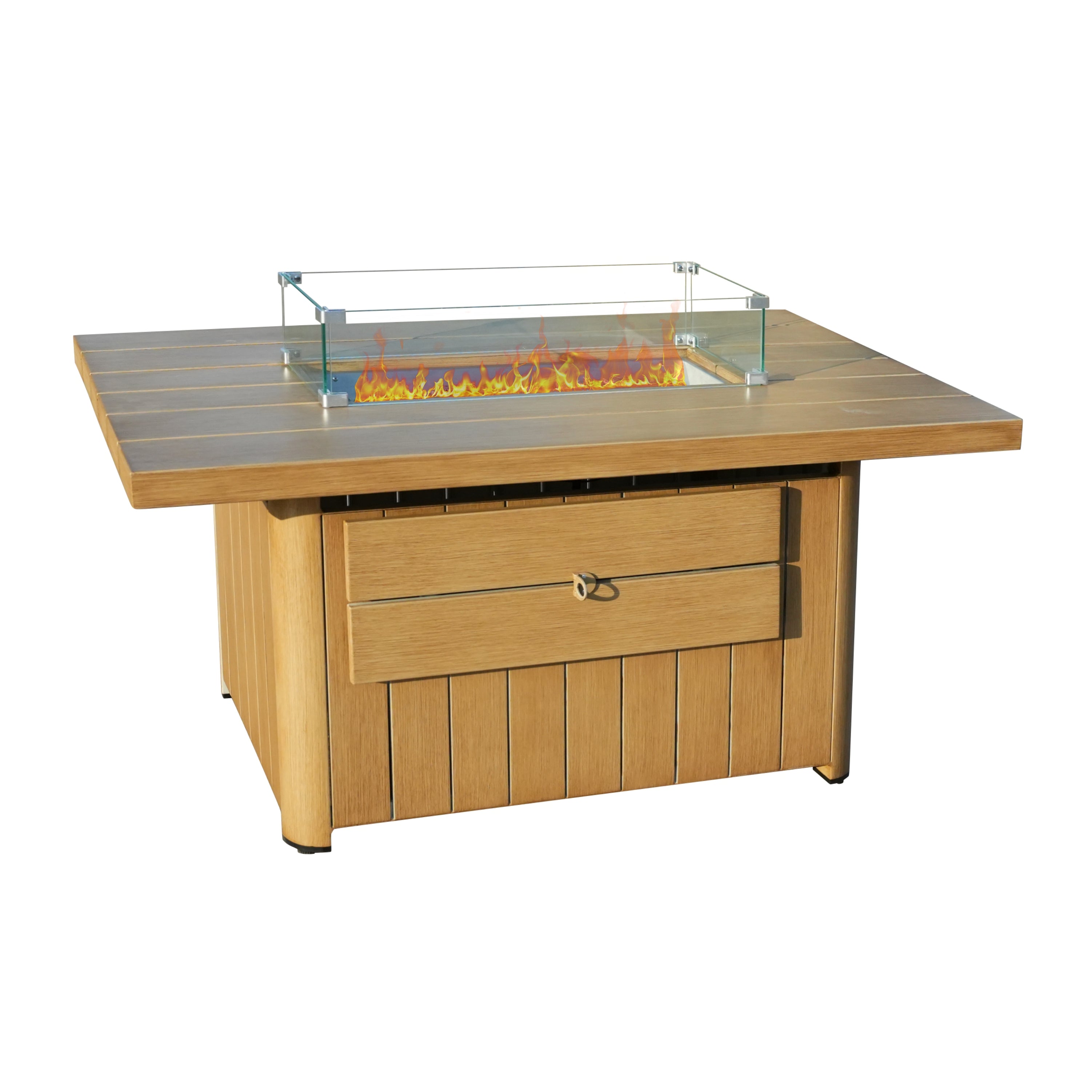 Aluminum Tube Rectangular Firepit Table PAG-2334TA