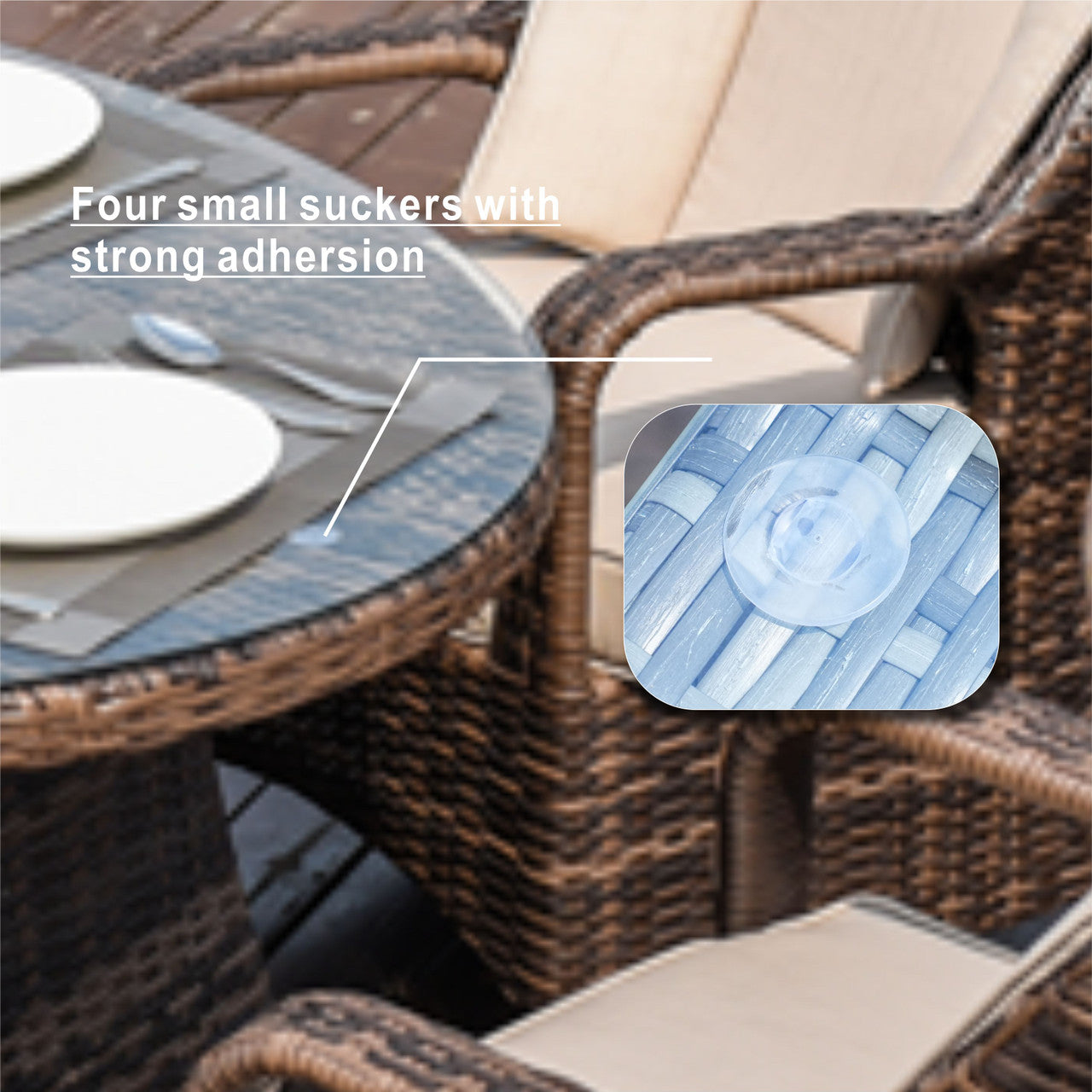 Parma 6-Seat Outdoor Dining Set – Oval Dining Table (PAD-1713)