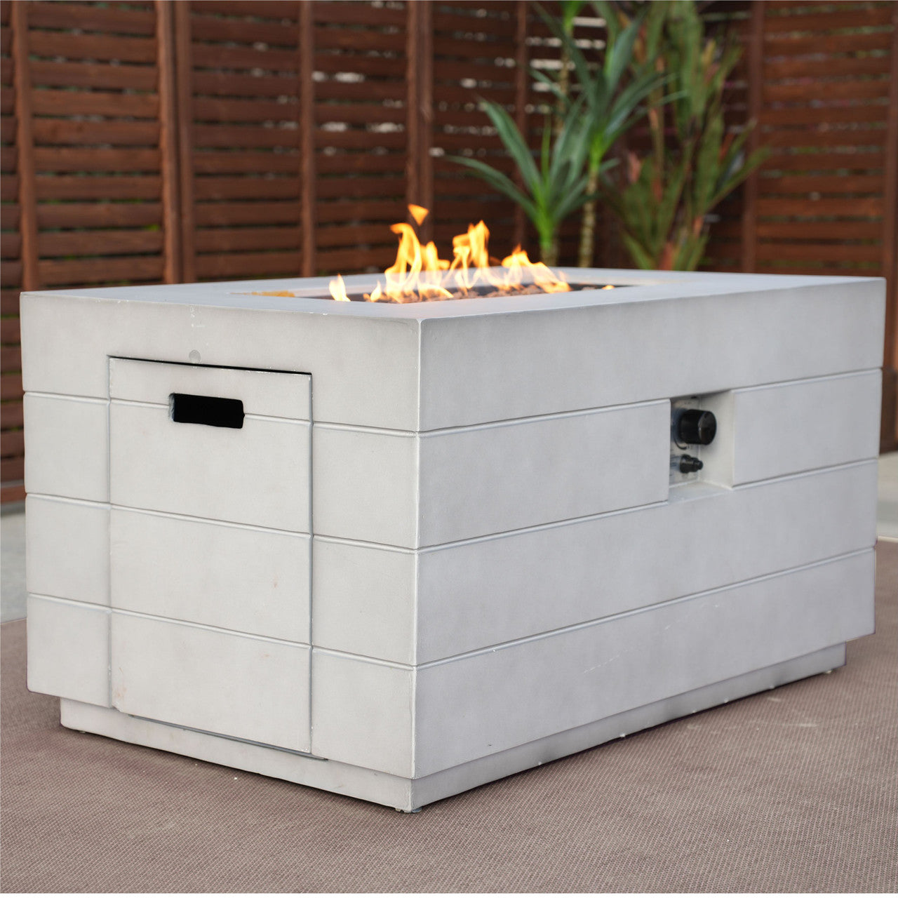 Venetian Rectangle Fire Pit Table for Outdoor Use (PAG-2150)