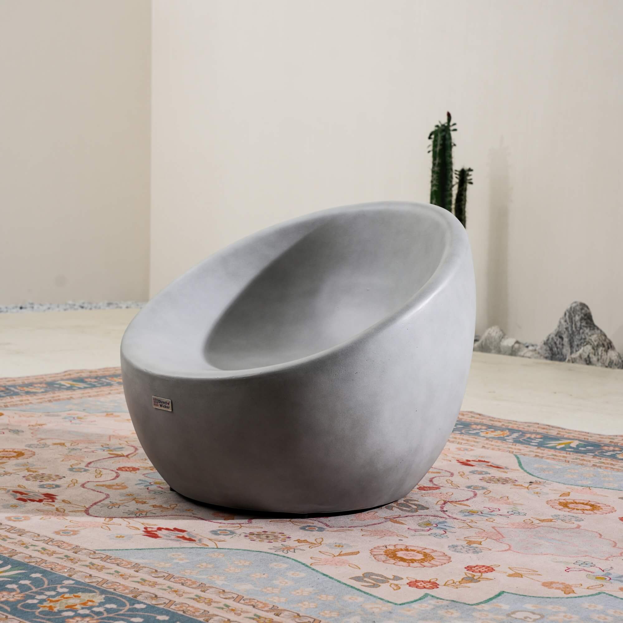 Grey Single Seat Sofa Chair (Small) – Terrafab Composite Material(PAC-24925SC)