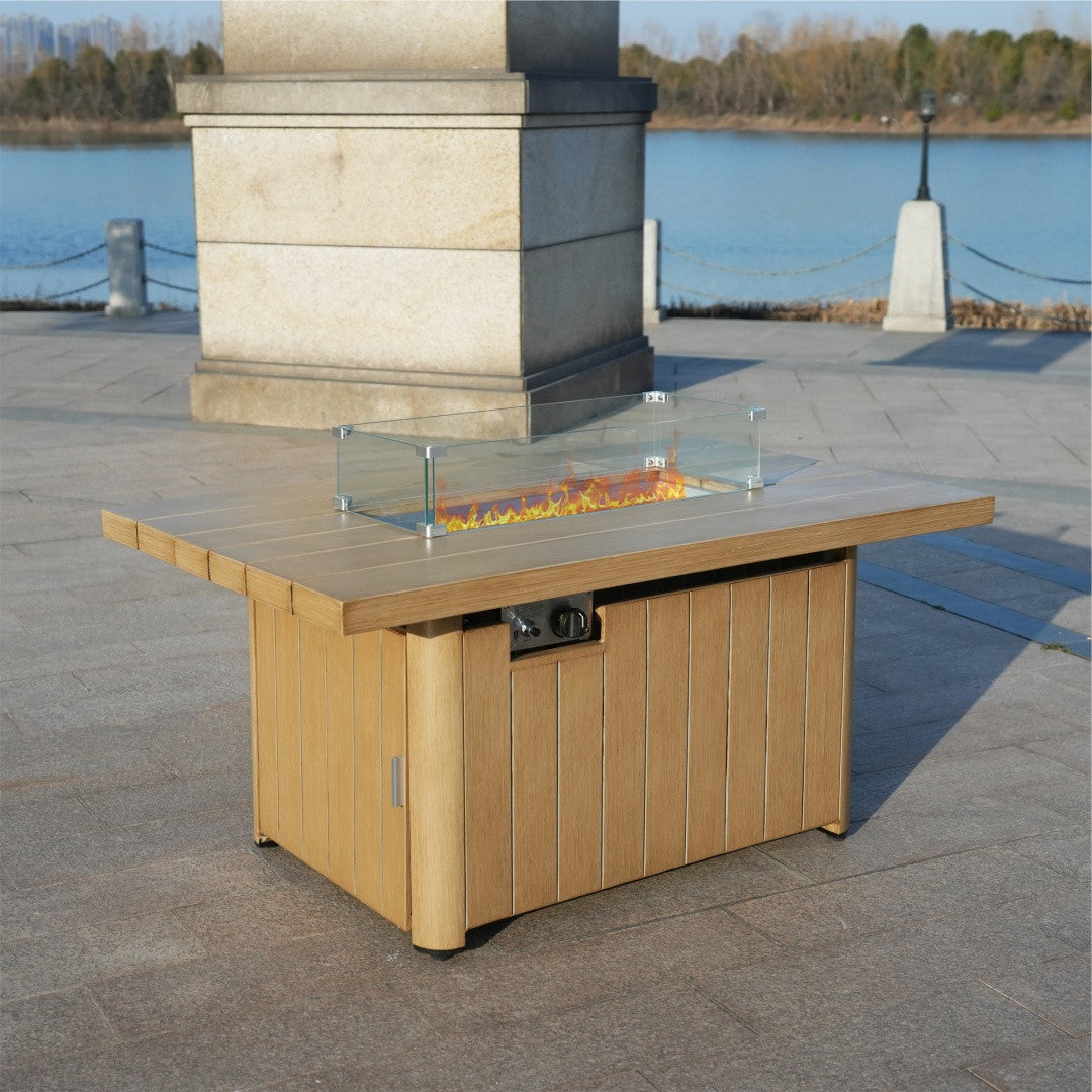 Aluminum Tube Rectangular Firepit Table PAG-2334TA