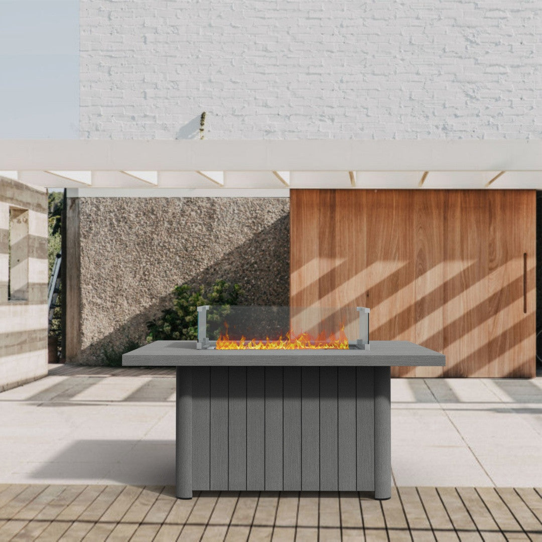 Aluminum Tube Rectangular Firepit Table PAG-2334TA