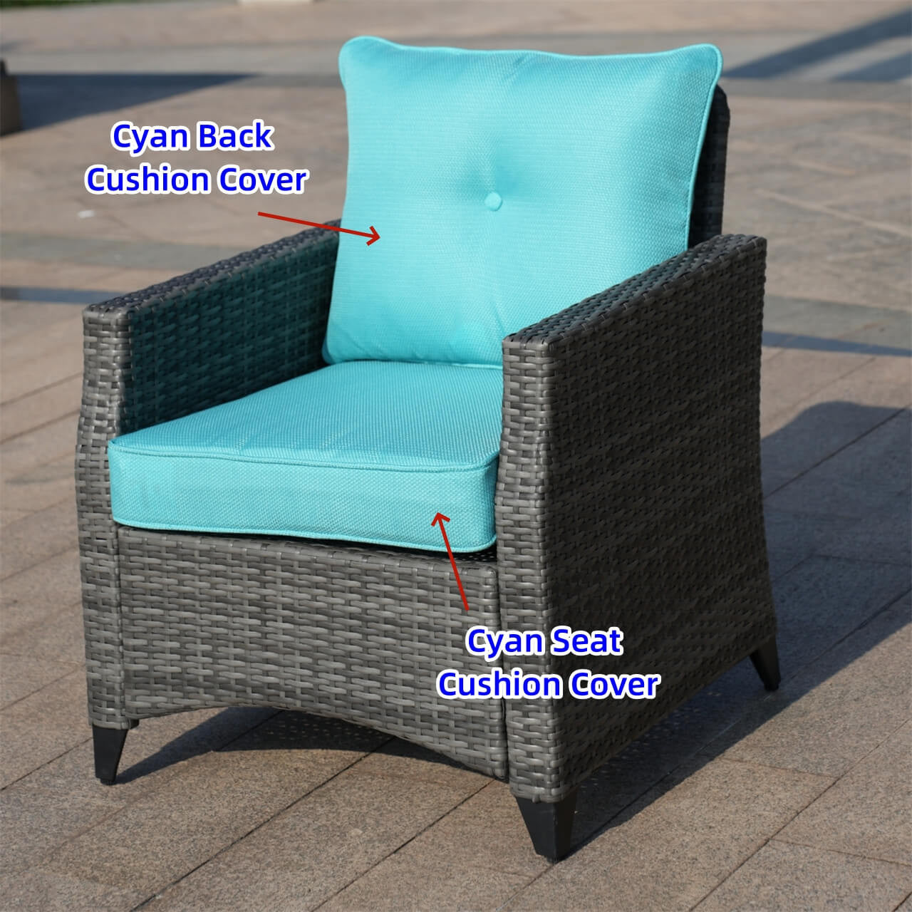 1 Seat Cover and 1 Back Cover