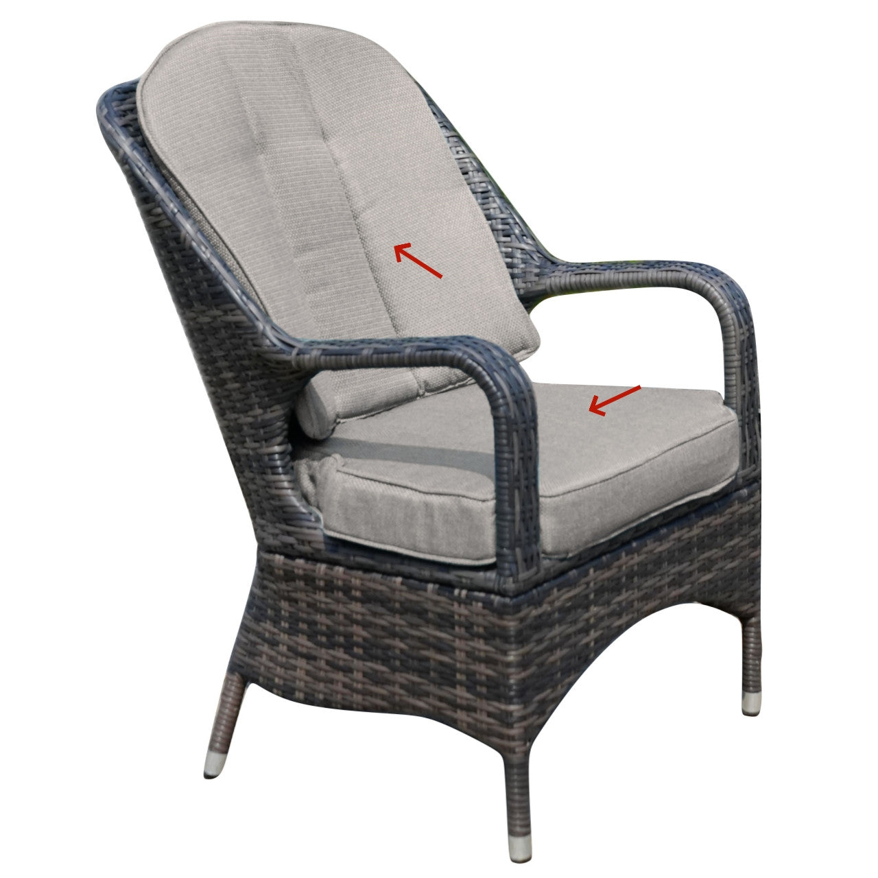 Seat Cushion and Back Cushion for a PAC-009 Chair in Brown