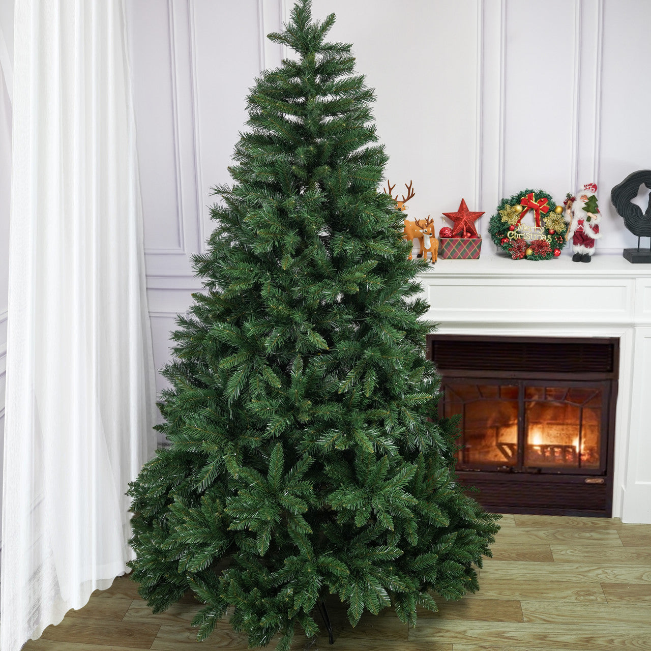 The latest model featuring lights of 5/6/7ft in different heights for Christmas tree atmosphere decoration