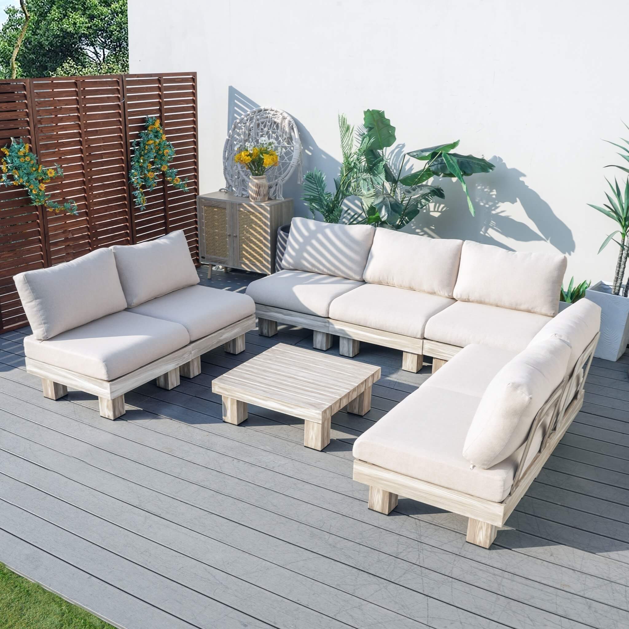 Monterey Modular Armless 7-Seat Sofa Set (PAS-2510-7S-Armless-SET)