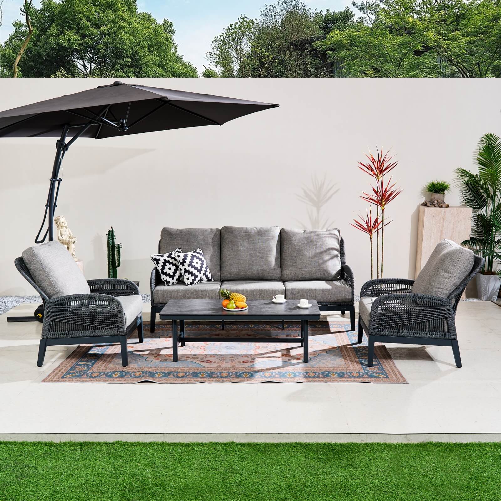 Numa-Style Bellaire 5-Seat Sofa Set with Coffee Table