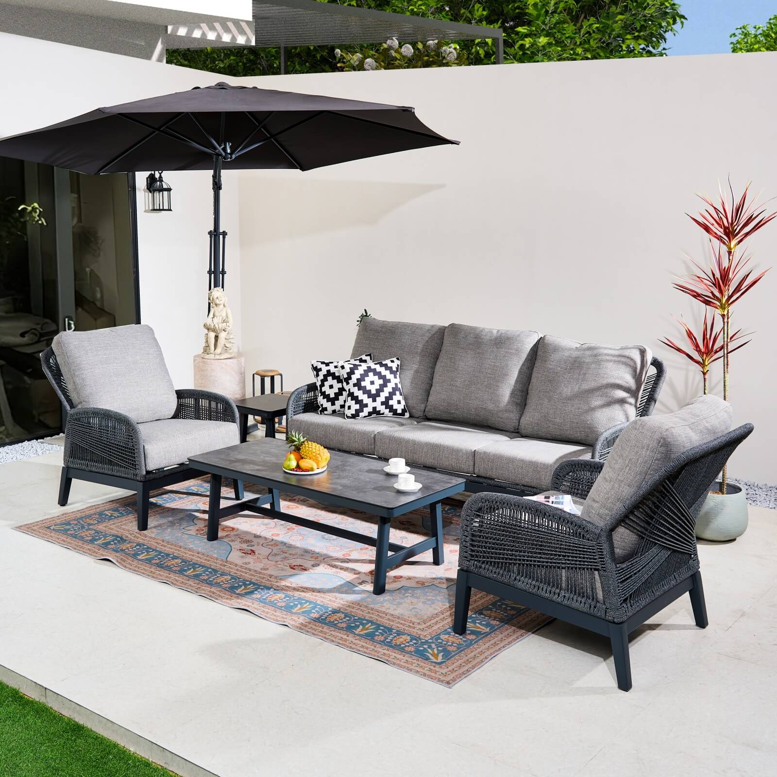 Numa-Style Bellaire 5-Seat Sofa Set with Coffee Table