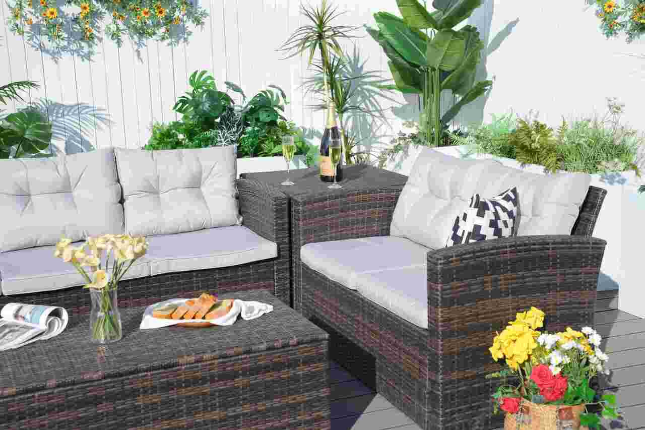 Cushions for Direct Wicker's 7 Seats Outdoor Conversation Set - PAS-1503