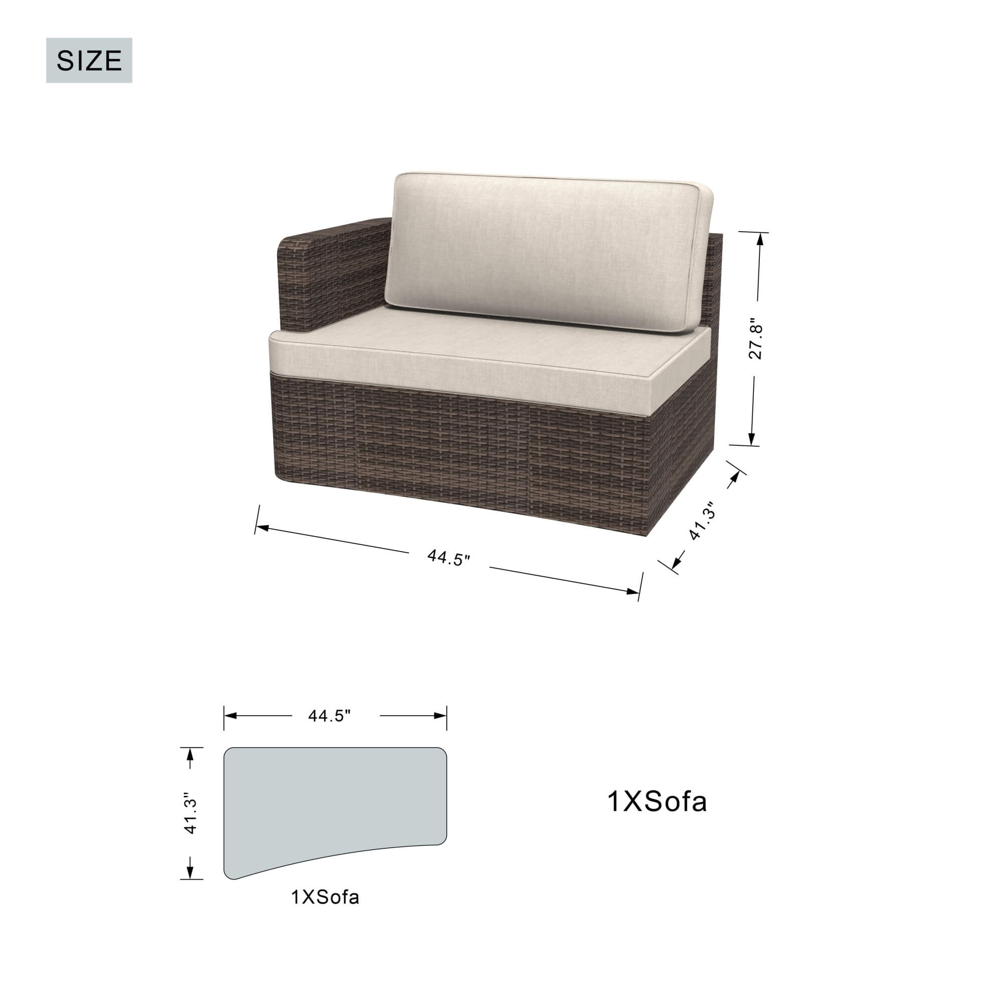 Outdoor Daybed (PAL-1202)