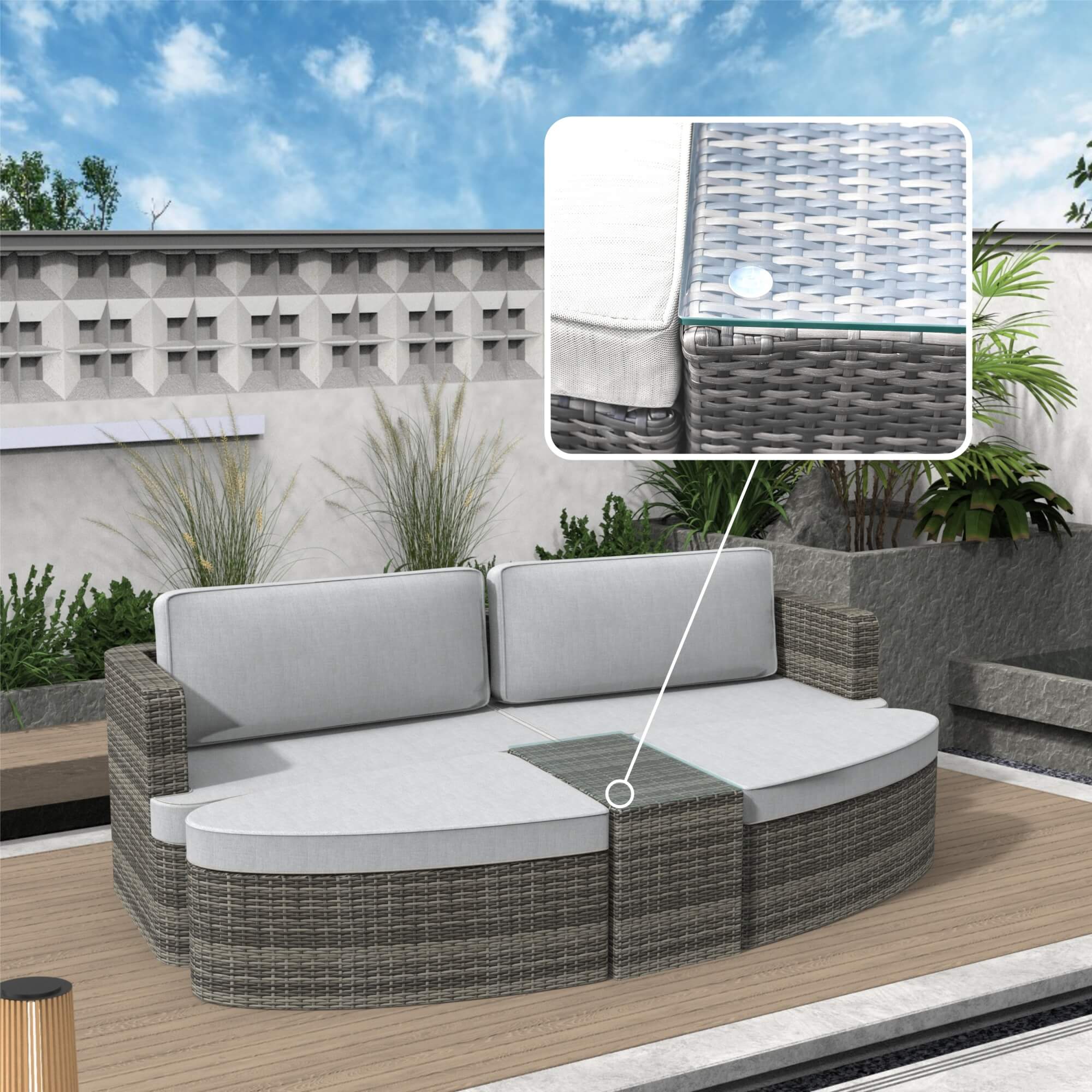Outdoor Daybed (PAL-1202)
