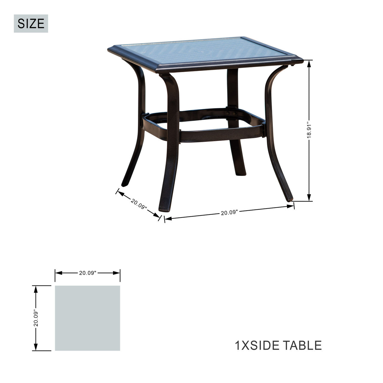 Exquisite Side Table – Minimalist and Elegant, Perfect for Saving Space PAS-2020-SideTable-BK
