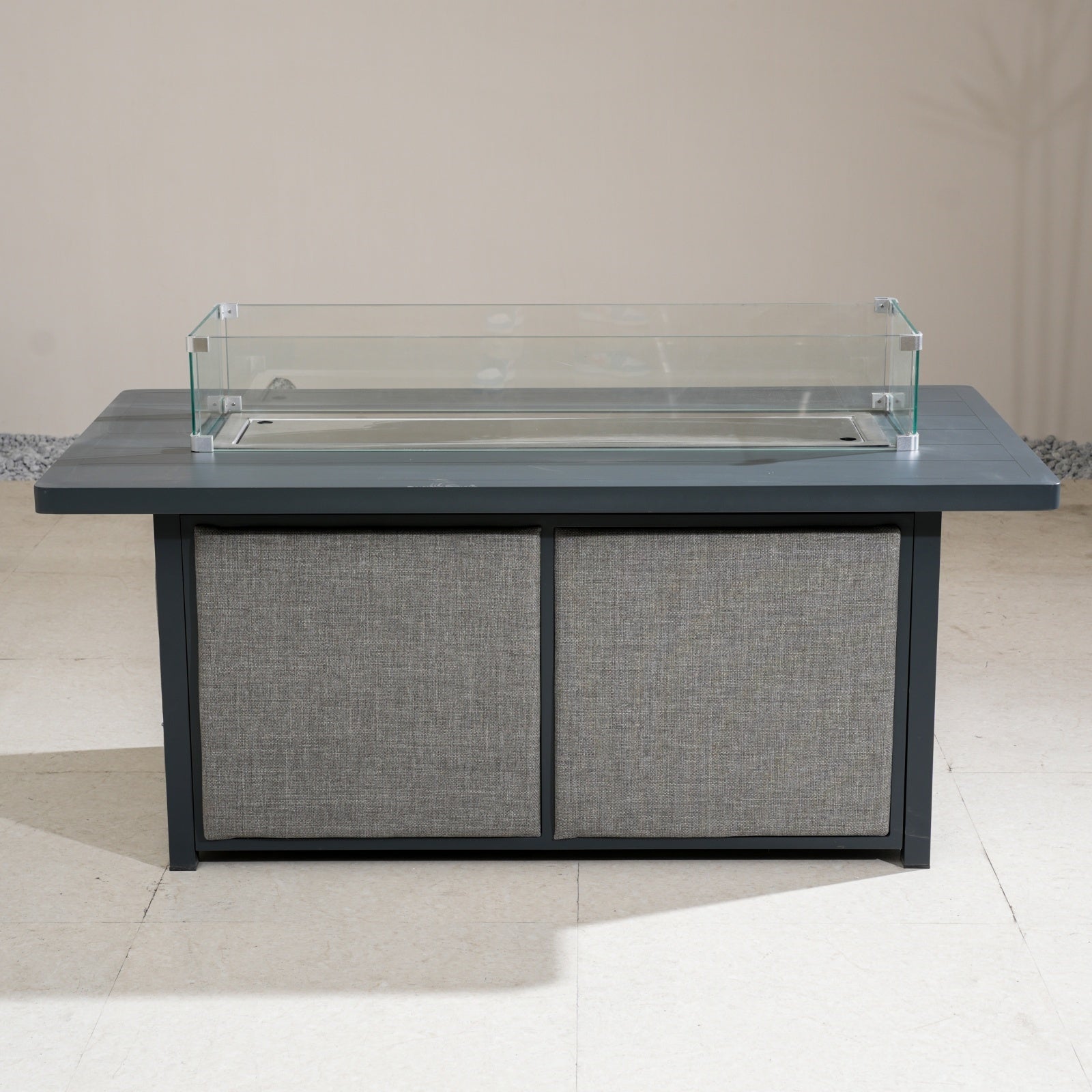 Pre-Order Numa-Style Lunar 56" Coffee Gas Firepit Table (0605 Fabric)