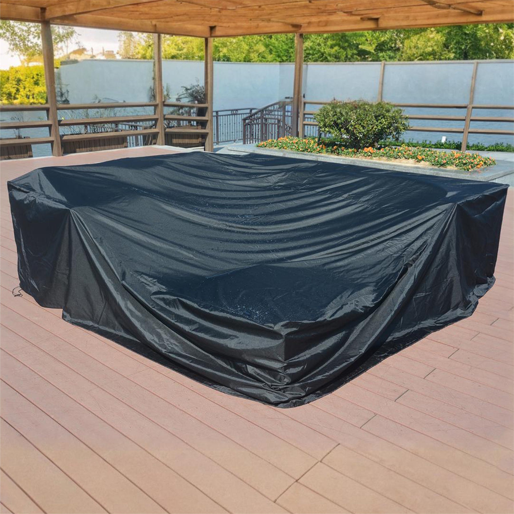 Rectangle Rain Cover in Black (RC-1801)
