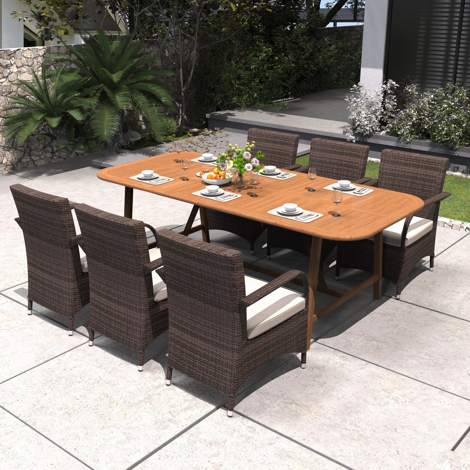 The Complete Guide to Mixing Real Wood and Wicker Outdoor Furniture