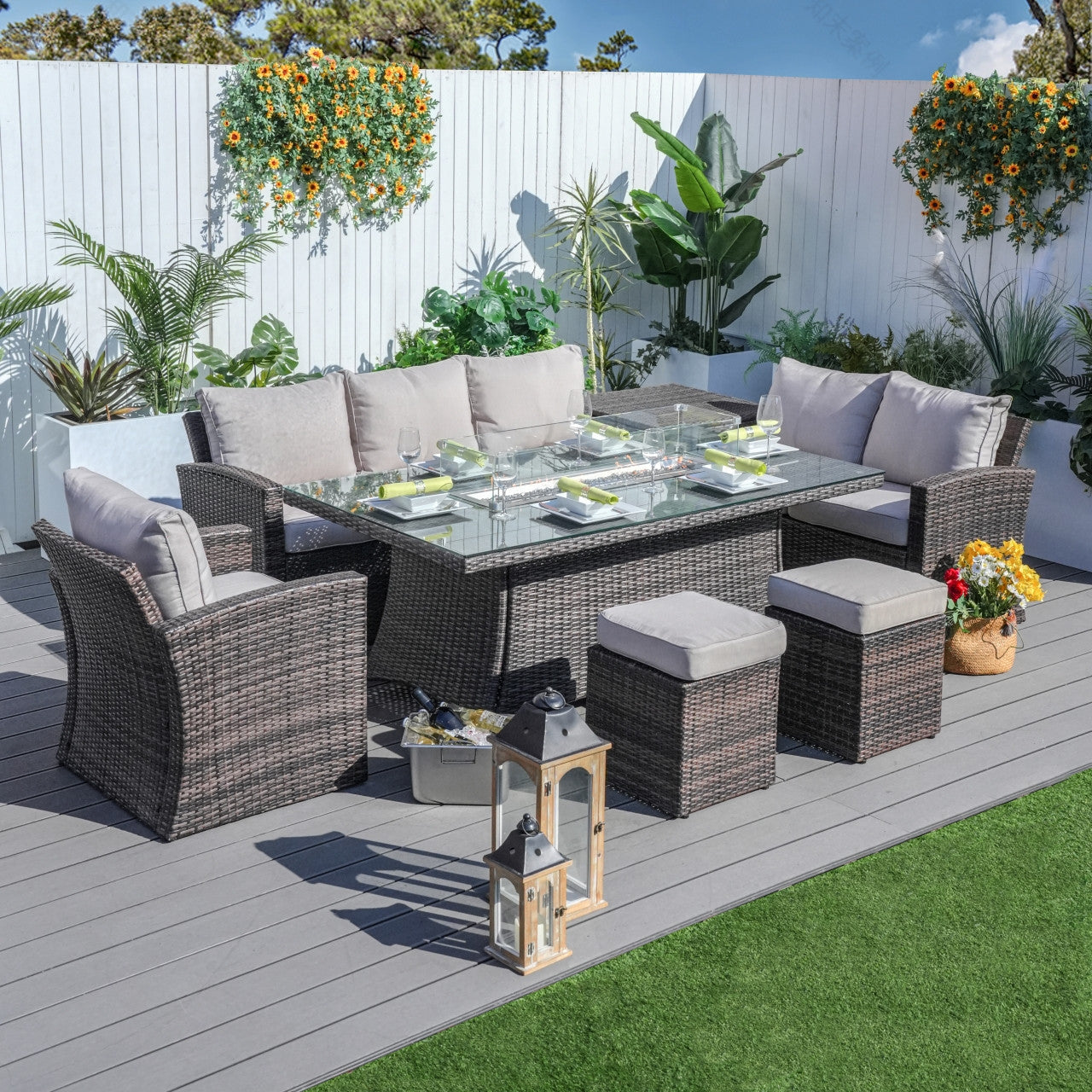 Versatile Fireside Sofa Set for Autumn and Winter Gatherings (PAG-1403B+1106R)