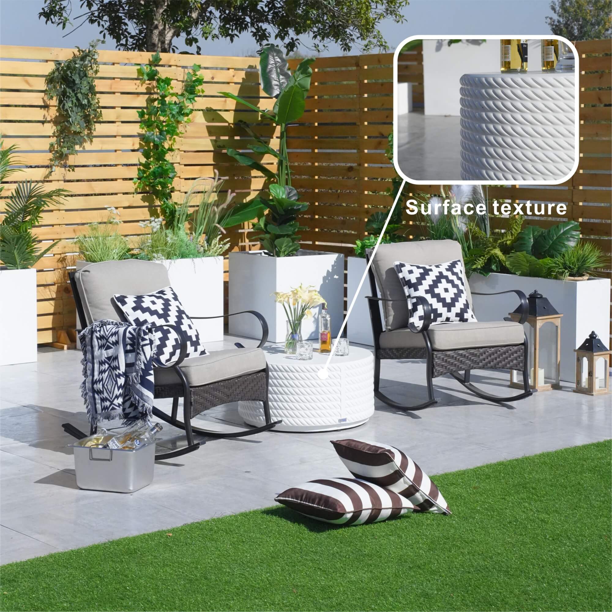 White Waterproof Fashionable Coffee Table – Stylish and Practical Indoor Accent