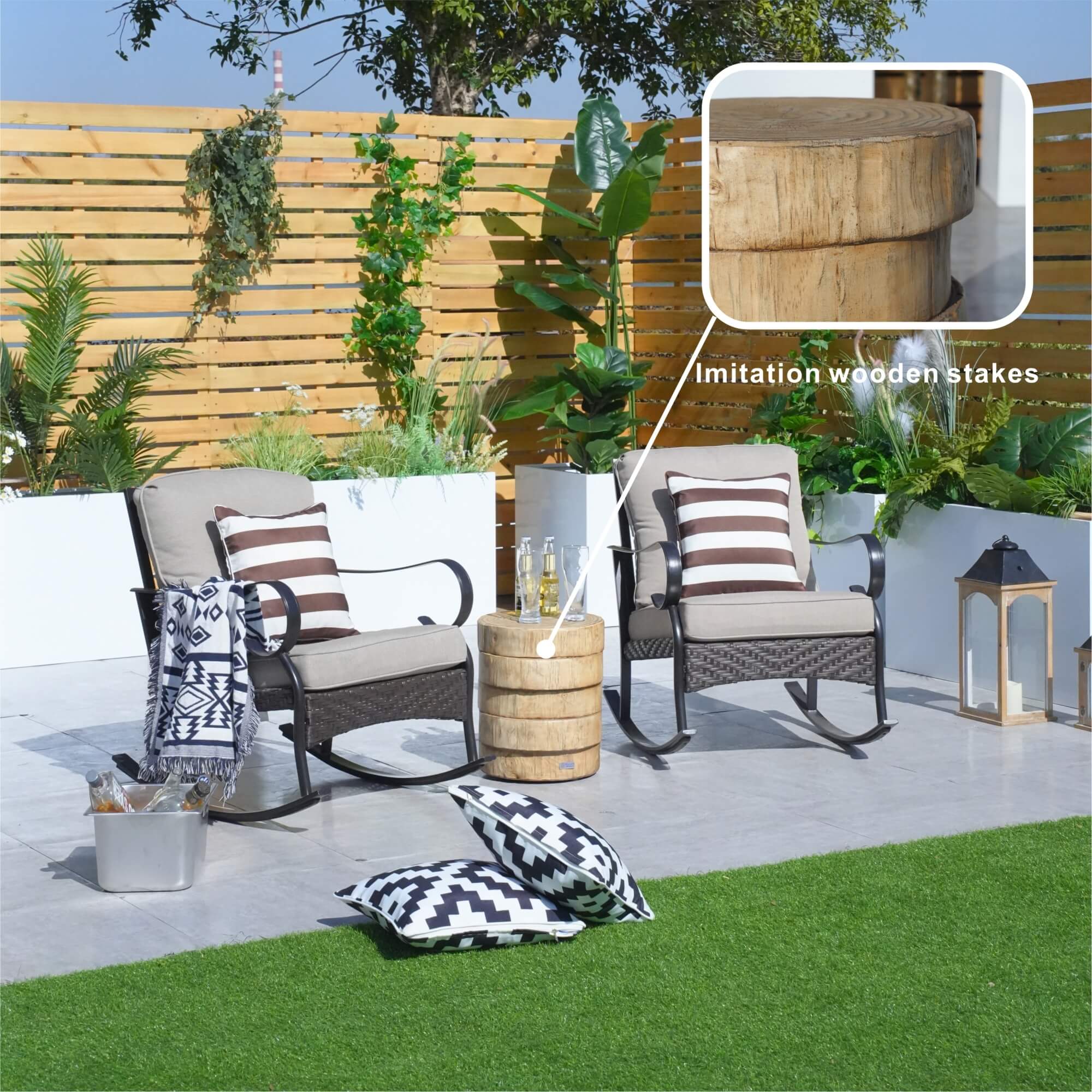 Imitated Wood Waterproof Fashion Side Coffee Table – Stylish and Practical Living Room Accent