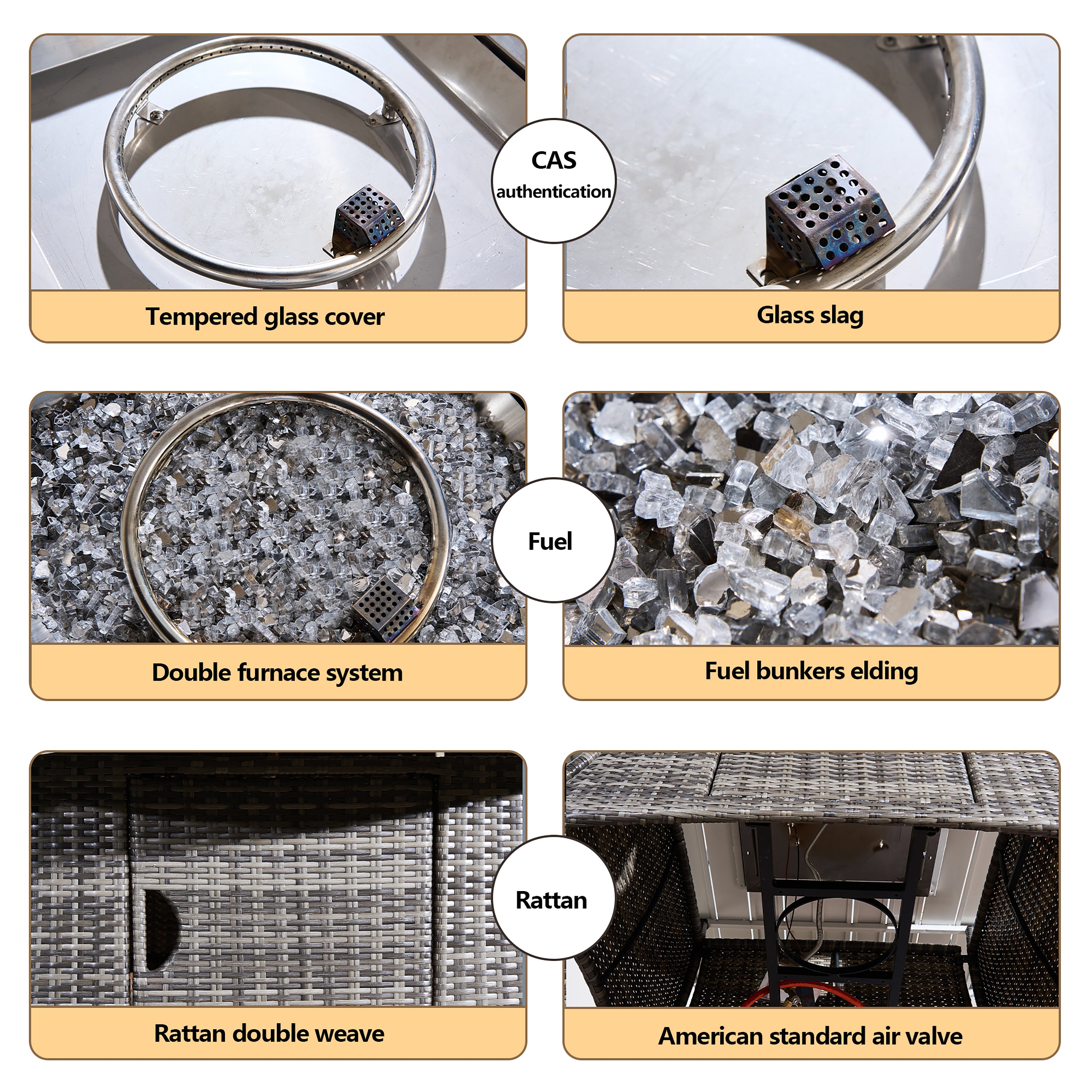 Replacement Firepit Table System for PAG-1104/1108