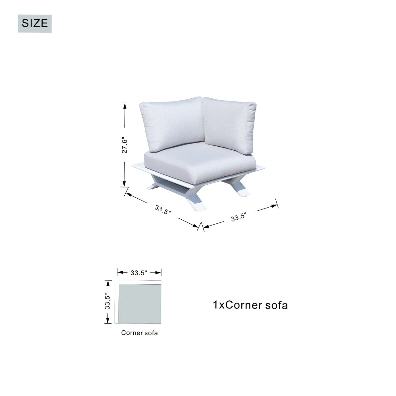 High-grade teak handrails aluminum dew pipe sofa garden set with imitation wood grain stove table