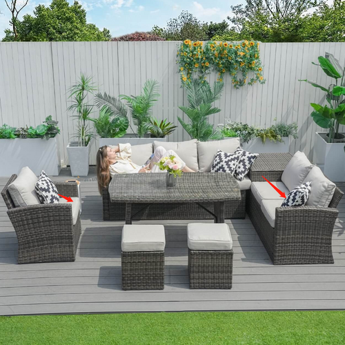 Santiago Outdoor Furniture Replacement Cushions Set (PAS-1403B-Cushions)