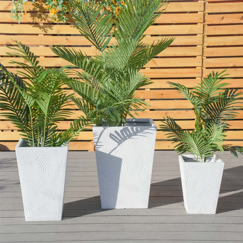 Garden Cement-Effect Flowerpot Set – 3 Sizes (DW-FT055)