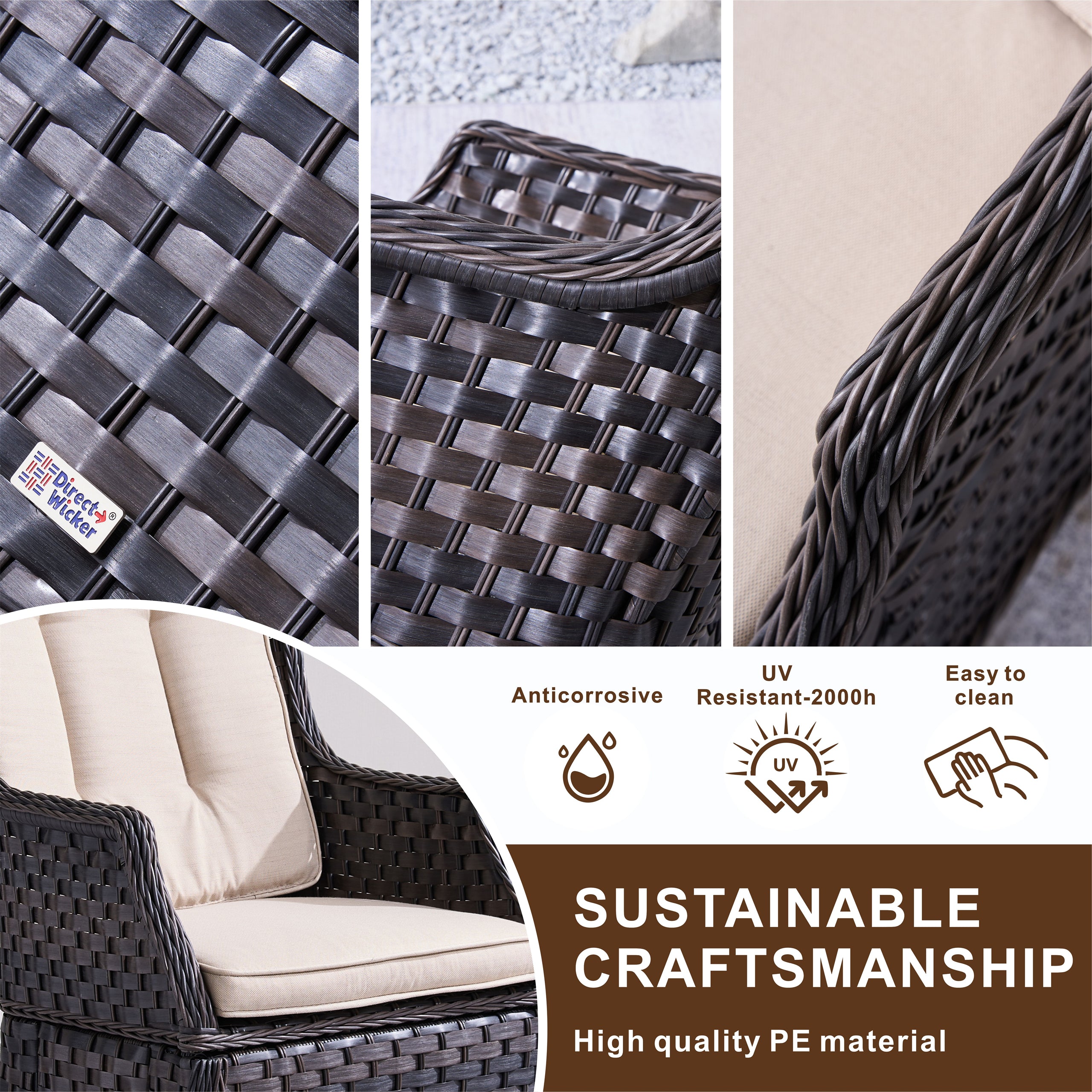 Ravenna Outdoor Rattan Armchairs – Set of 2（PAC-010）