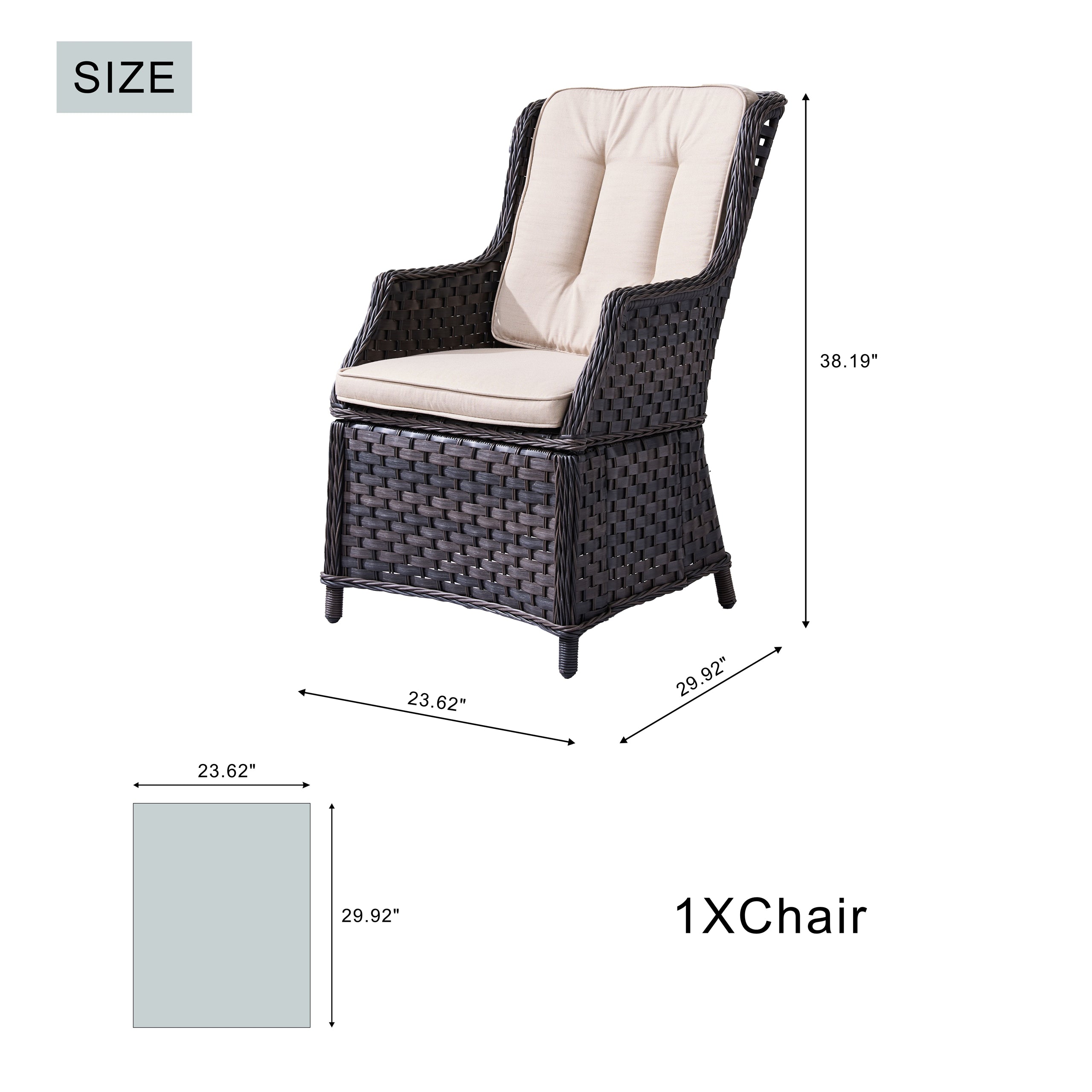 Ravenna Outdoor Rattan Armchairs – Set of 2（PAC-010）