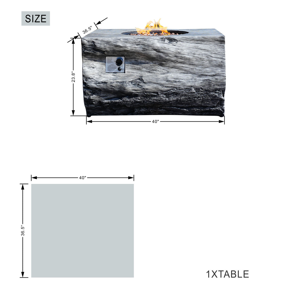 High-grade teak handrails aluminum dew pipe sofa garden set with imitation wood grain stove table