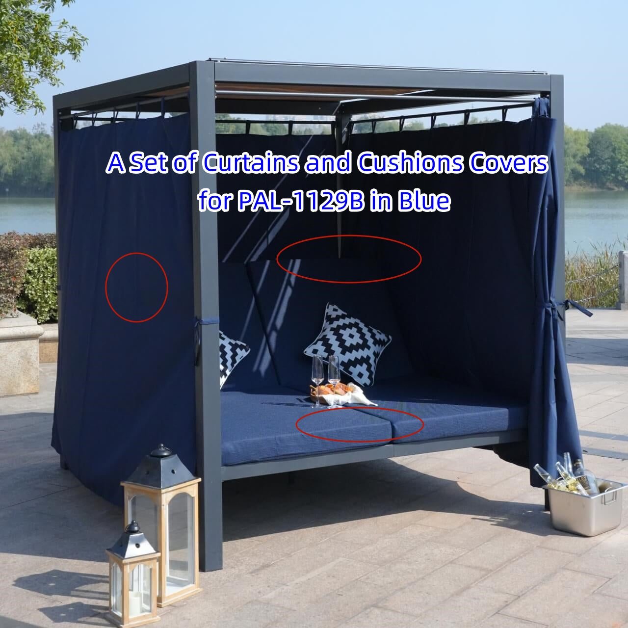 Cushion Covers and Curtains for PAL-1129B