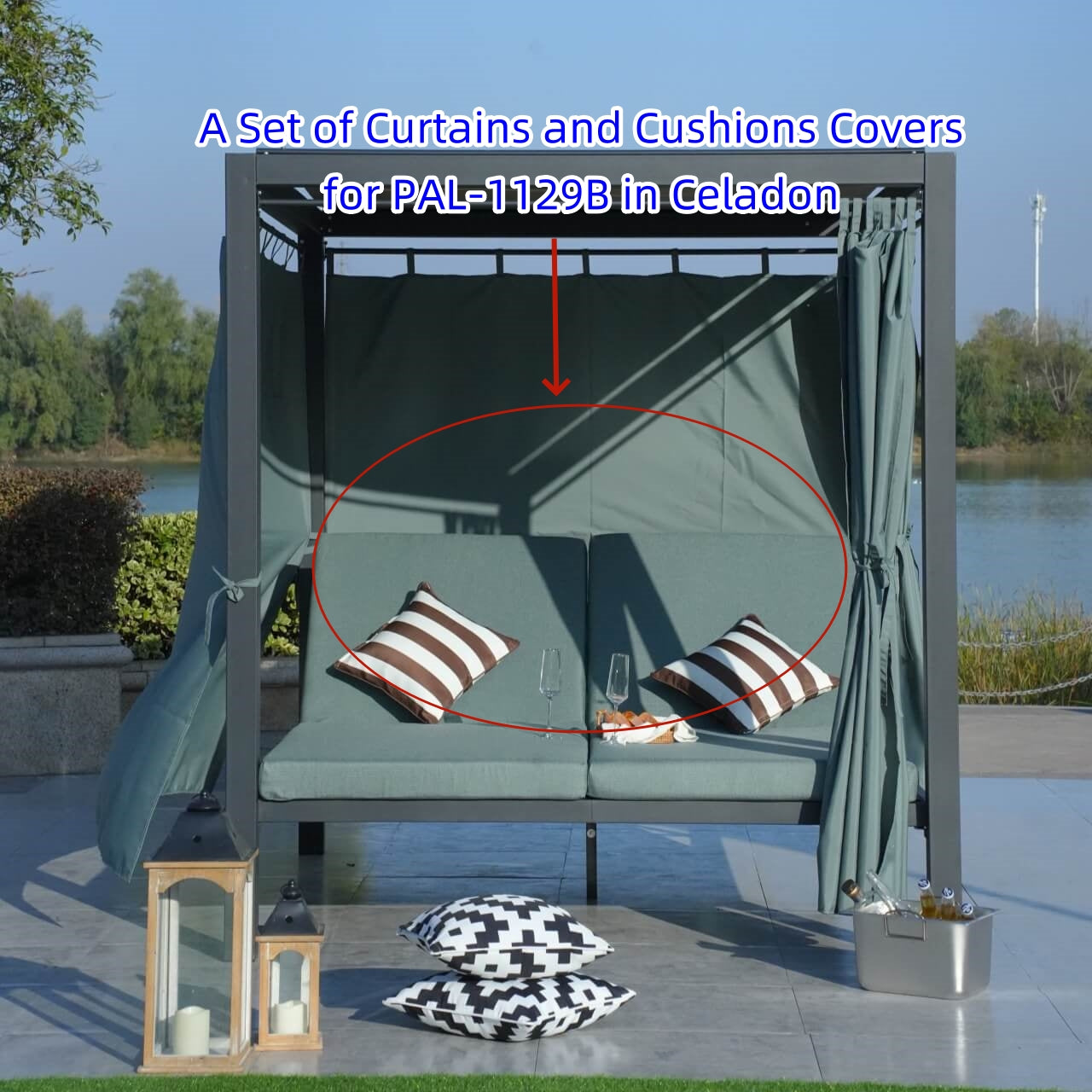 Cushion Covers and Curtains for PAL-1129B
