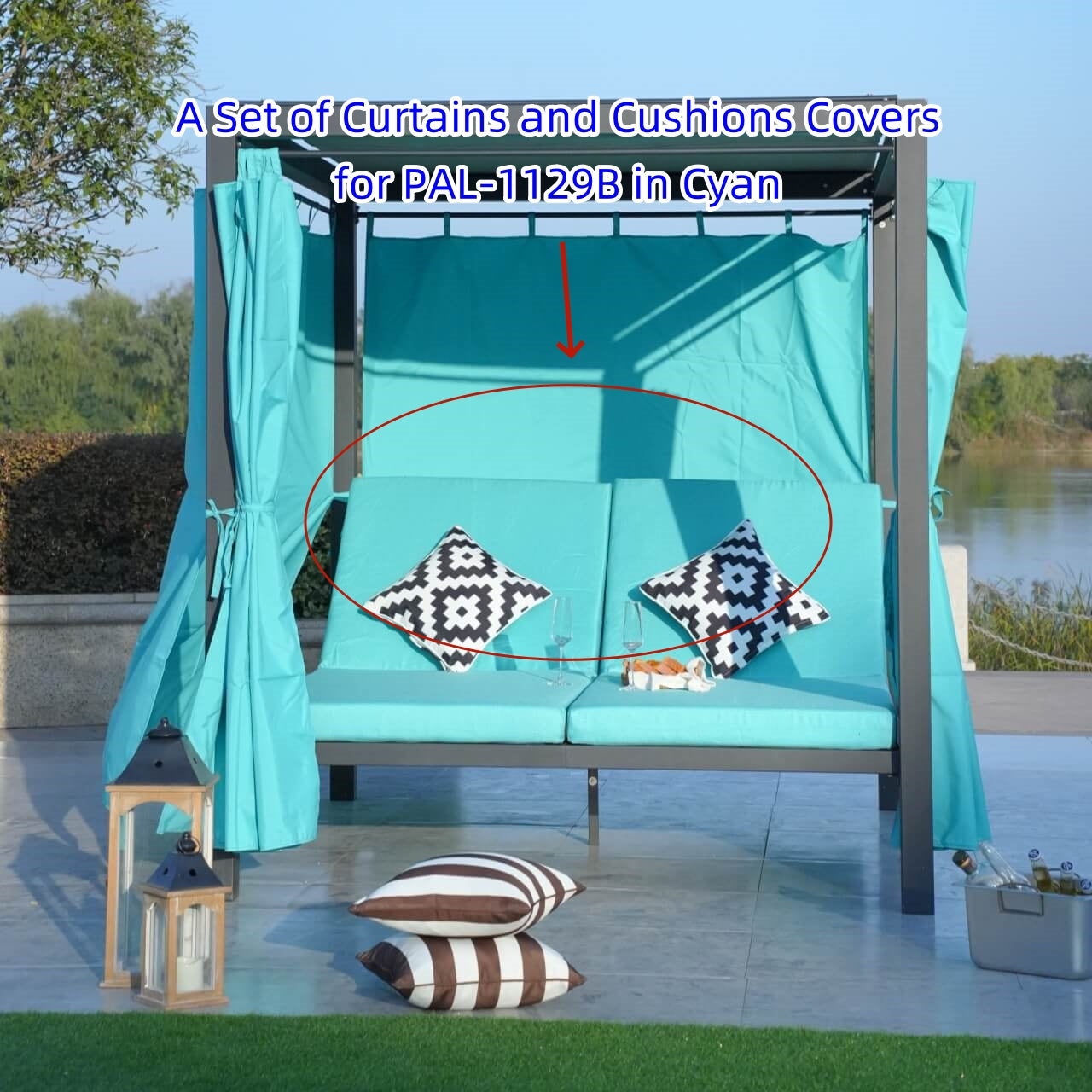 Cushion Covers and Curtains for PAL-1129B