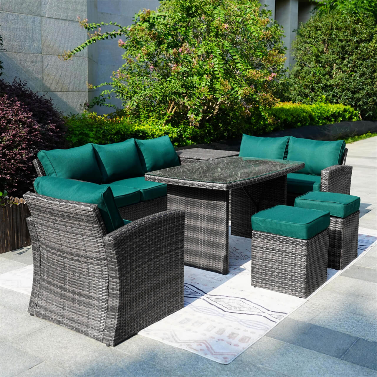 Santiago Outdoor Furniture Replacement Cushion Covers Set (PAS-1403B-Cushion Covers)