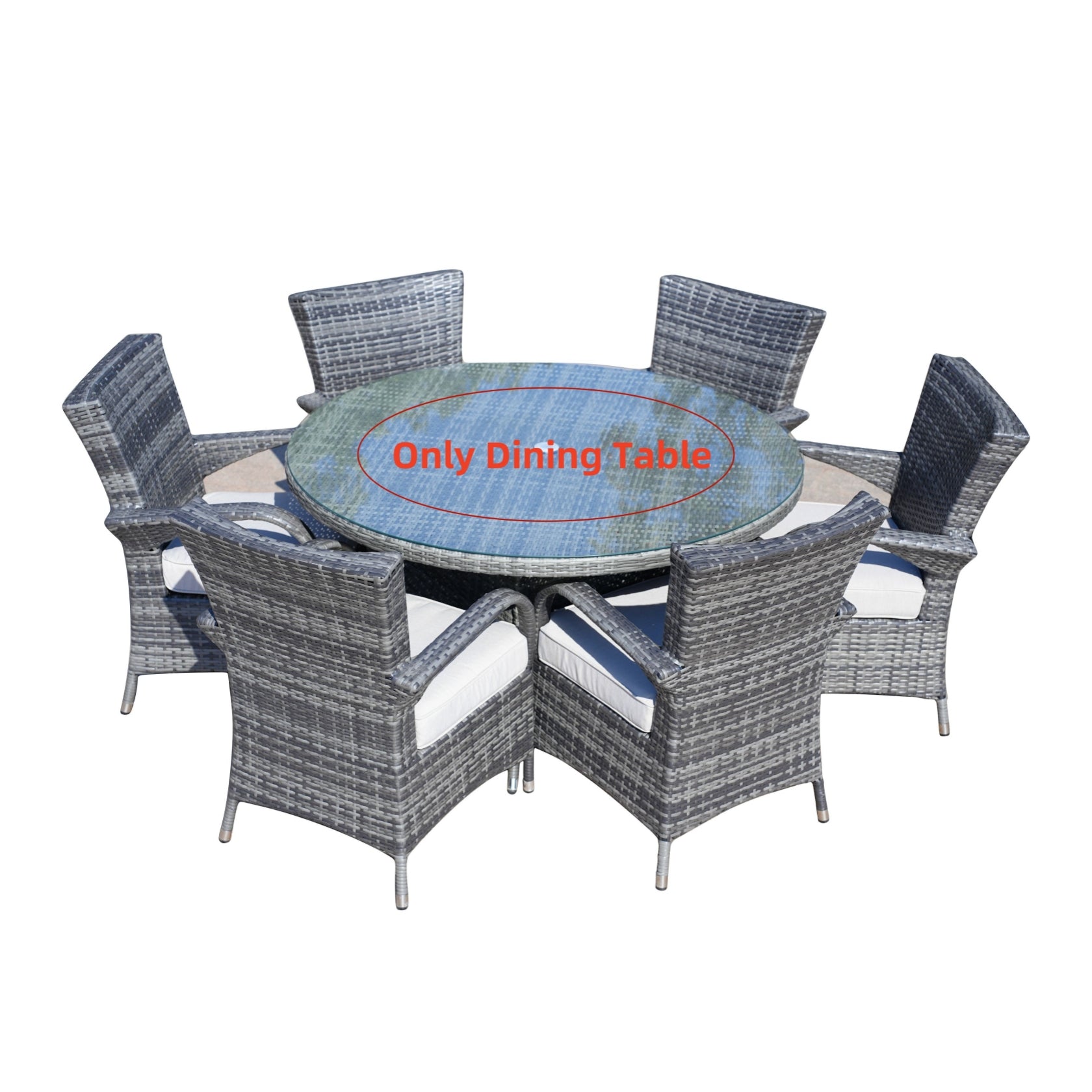 6-Seat Round Outdoor Dining Table (PAD-1122-Table)