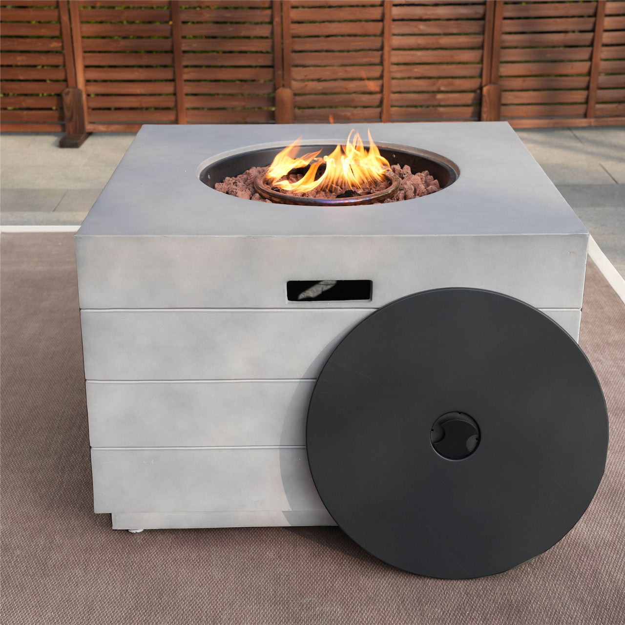 Venetian Square Fire Pit Table for Outdoor Use (PAG-2140)