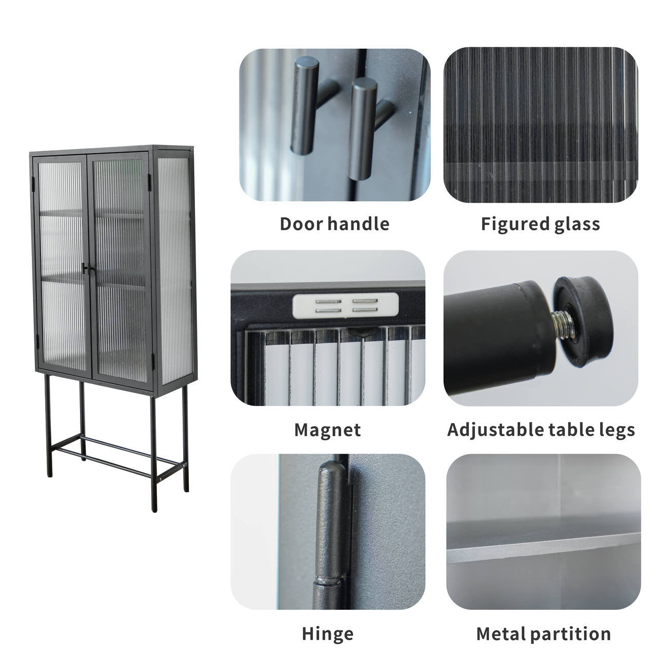Iron peeping glass storage cabinets are available in a variety of colors