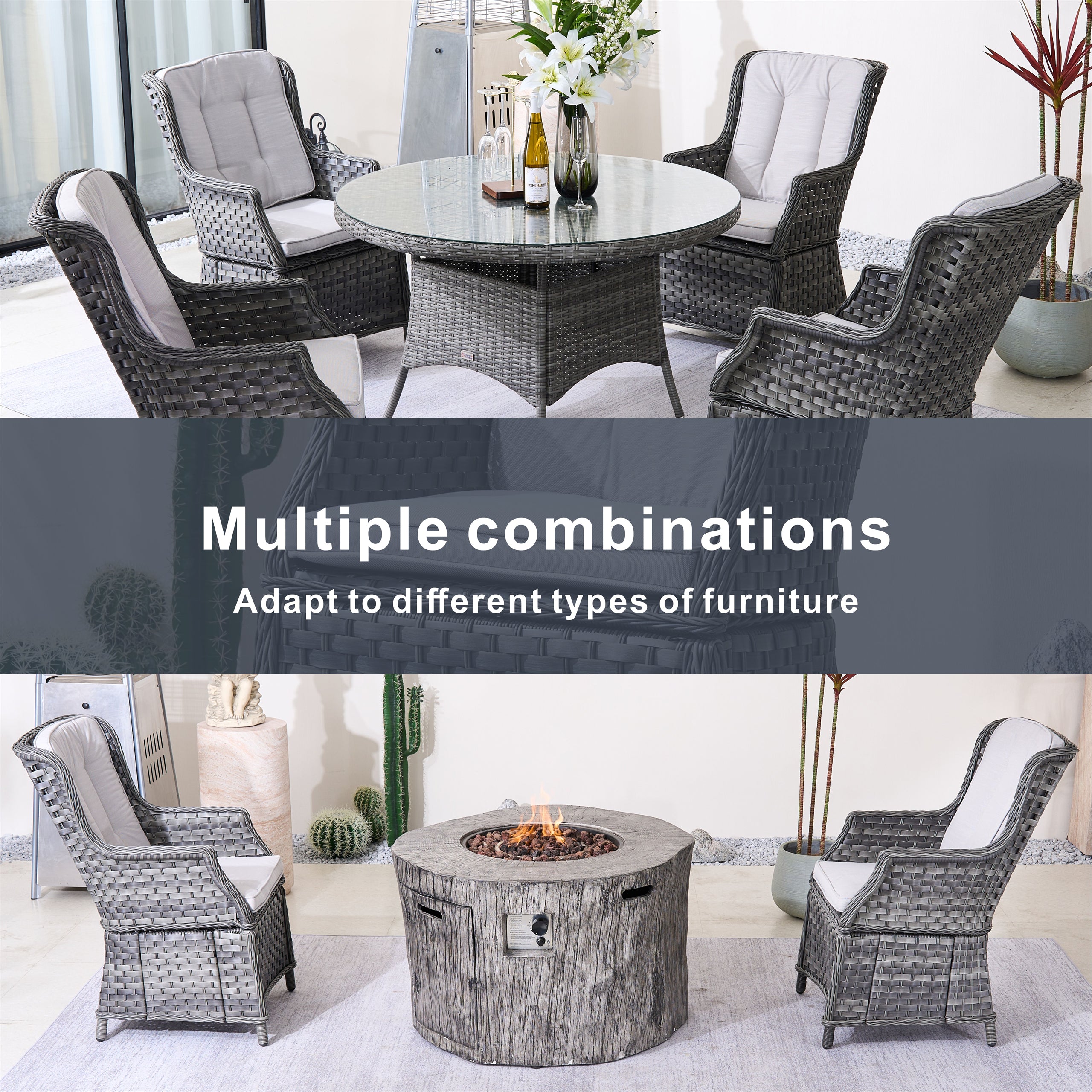 Ravenna Outdoor Rattan Armchairs – Set of 2（PAC-010）