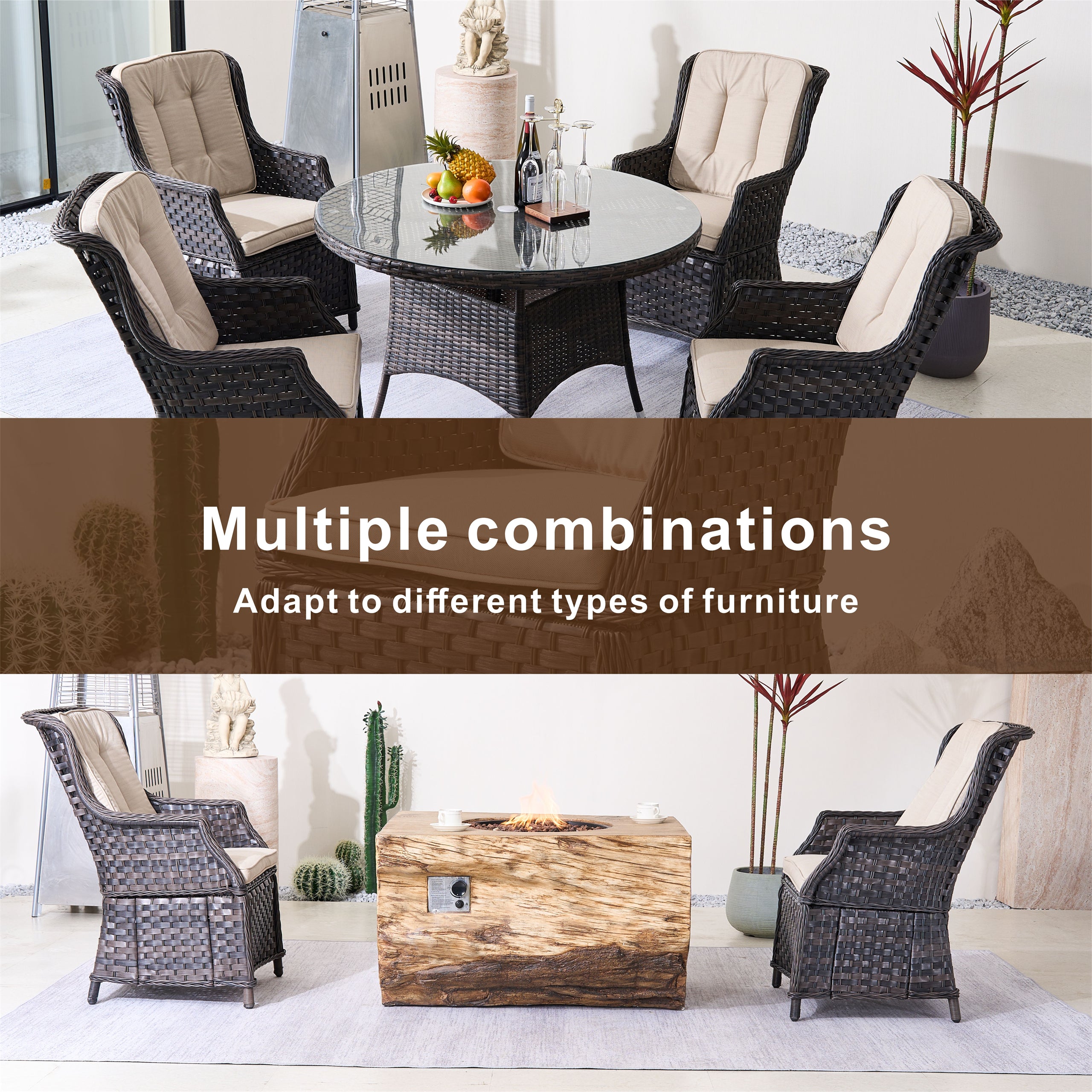 Ravenna Outdoor Rattan Armchairs – Set of 2（PAC-010）