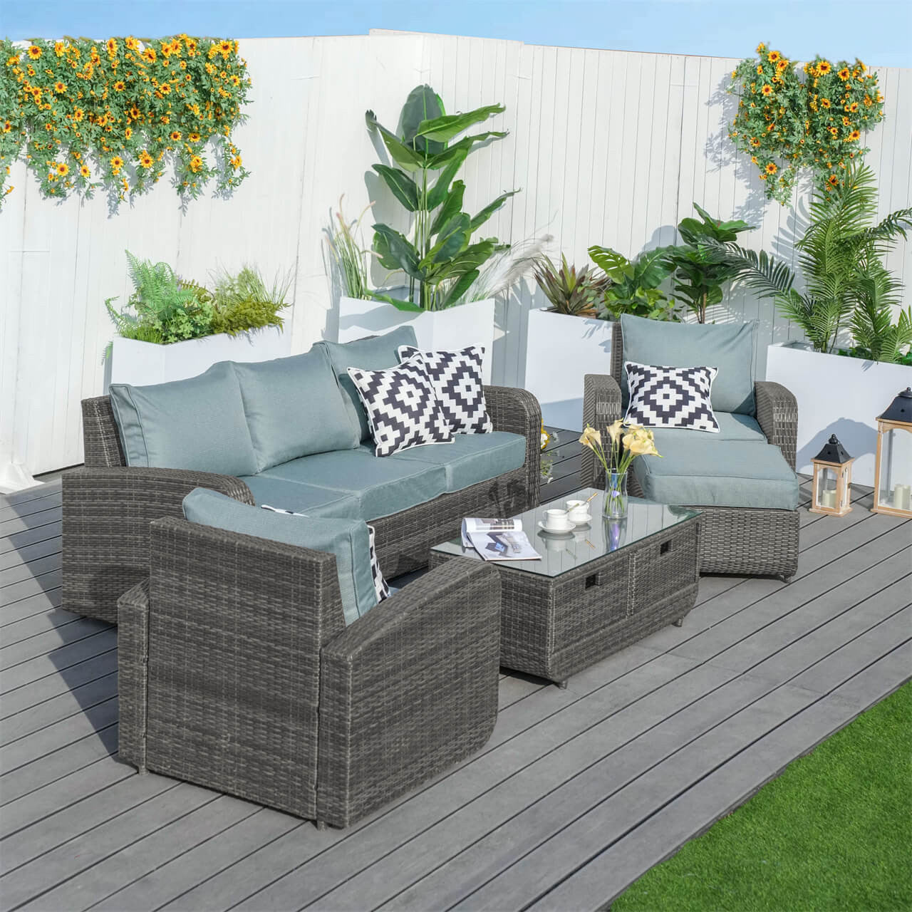 Celadon Cushion Covers for Whole Set of PAS-1515