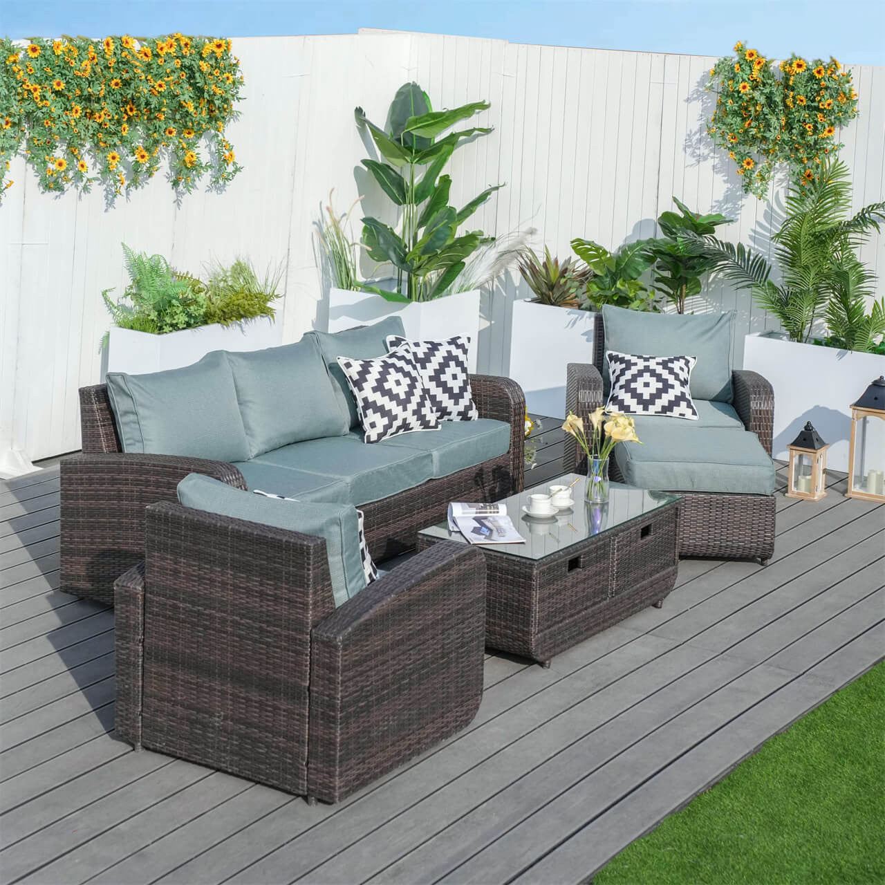 Celadon Cushion Covers for Whole Set of PAS-1515