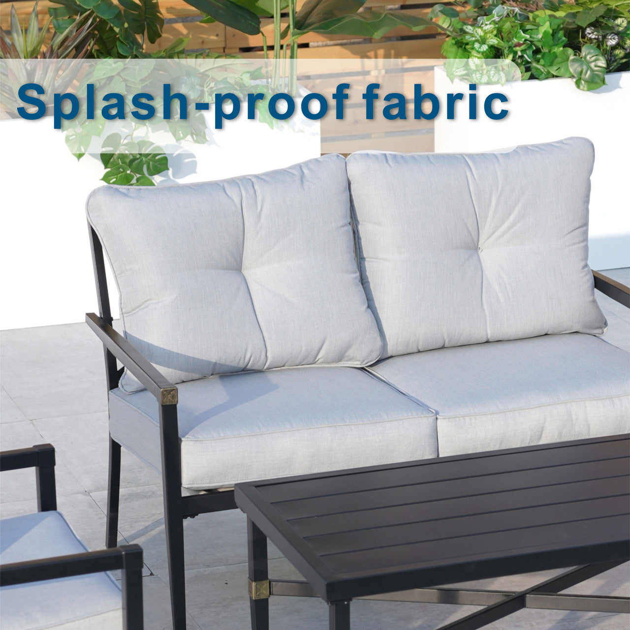 Aluminum Exposed Tube Module Sofa -Simple, Comfortable, Practical