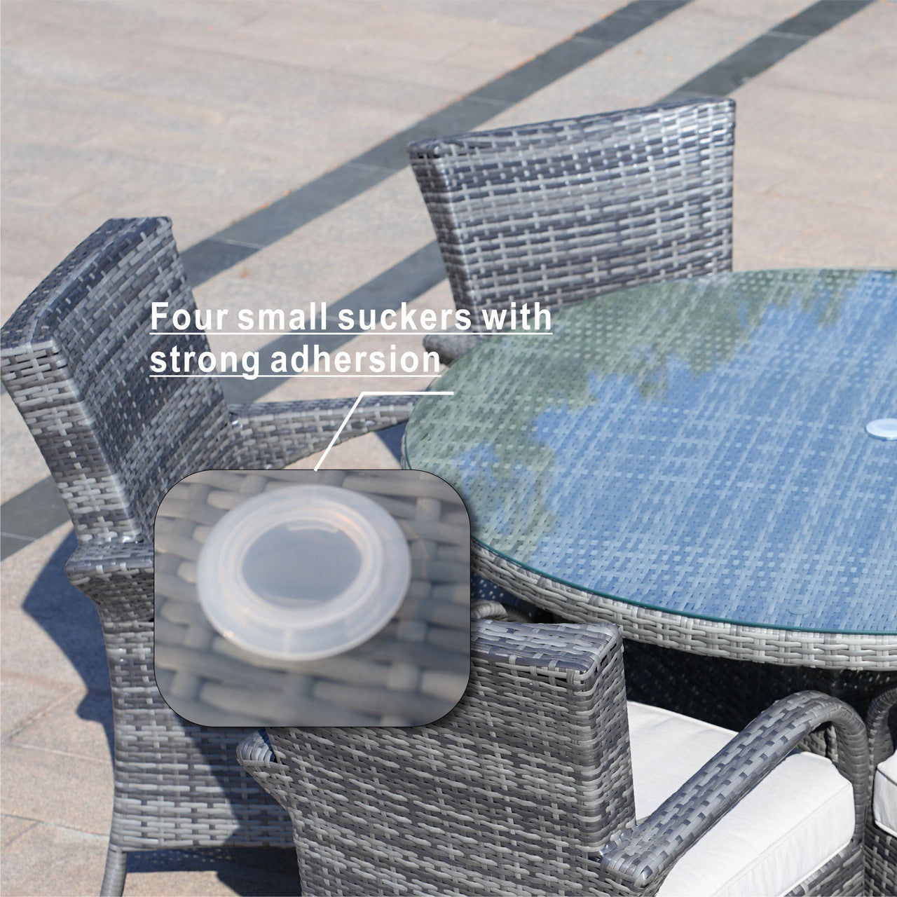 Details of 6 Seats Round Dining Table 