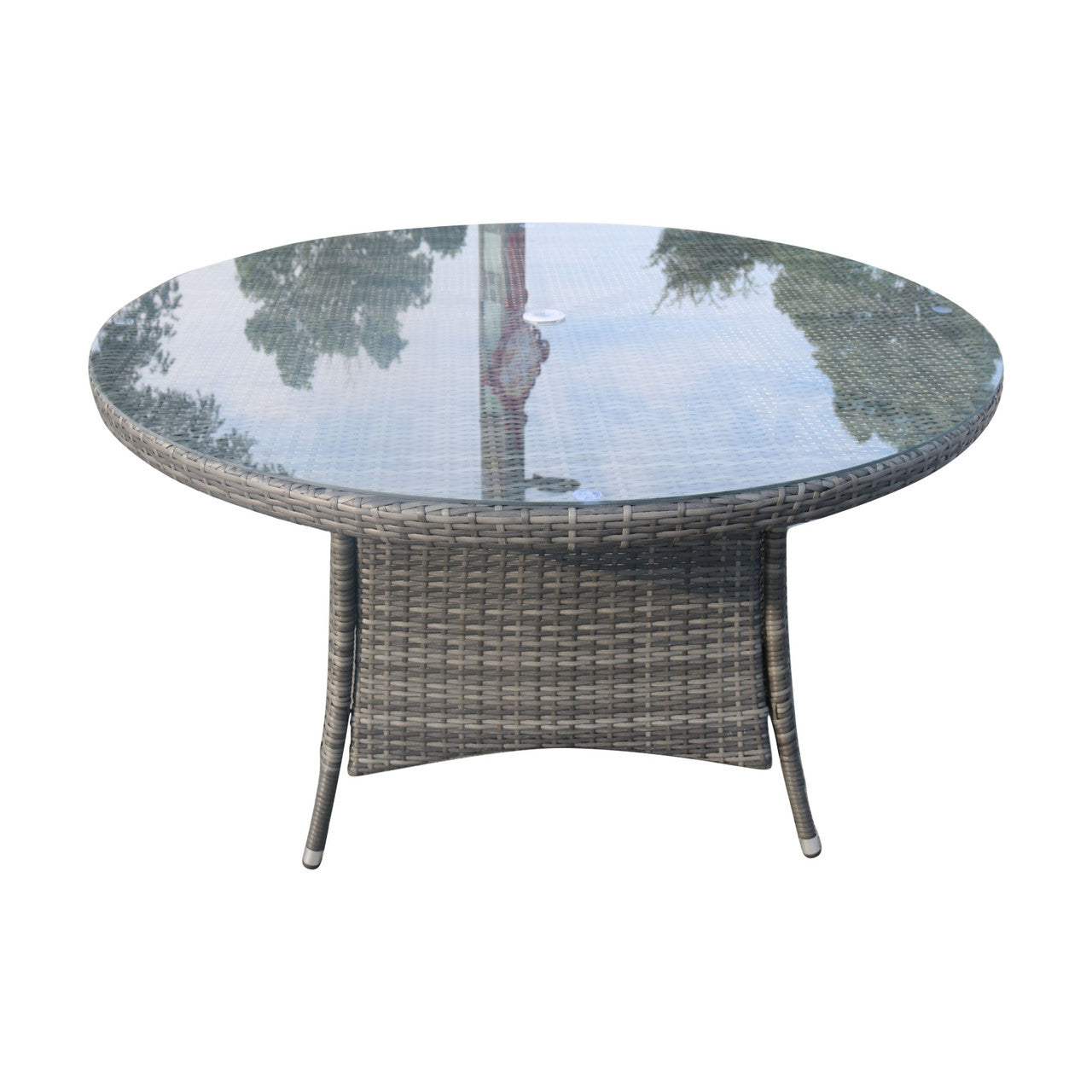 6 Seats Round Dining Table in Brown