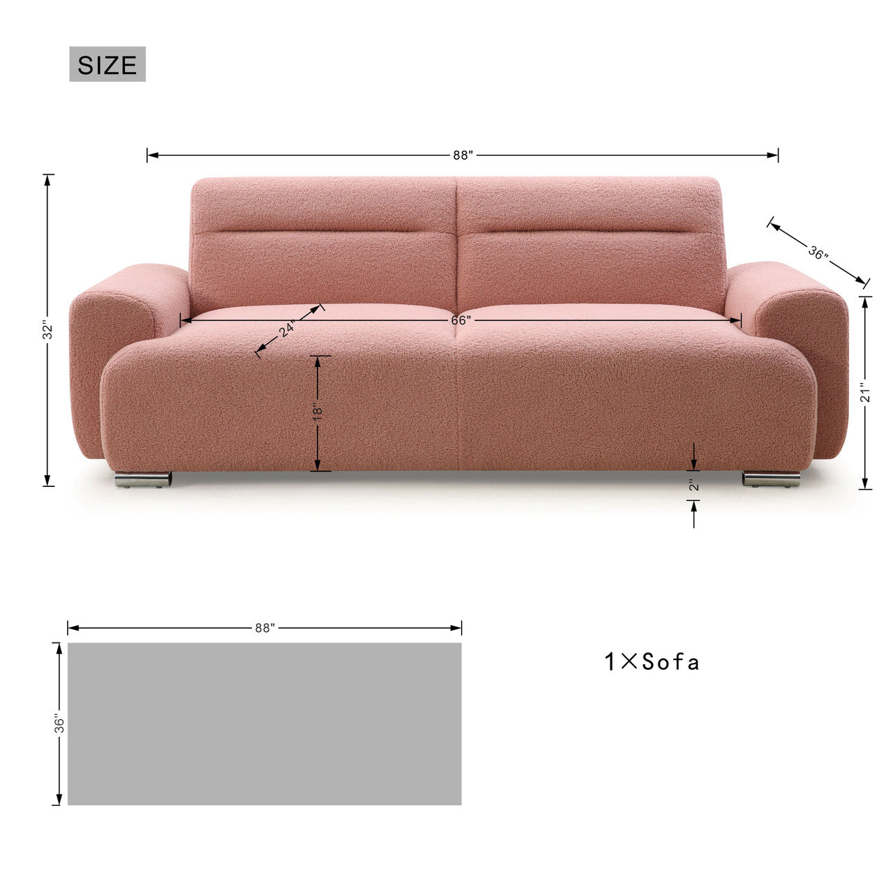 Stylish Small Three-Person Sofa Bed | Foldable & Easy to Handle